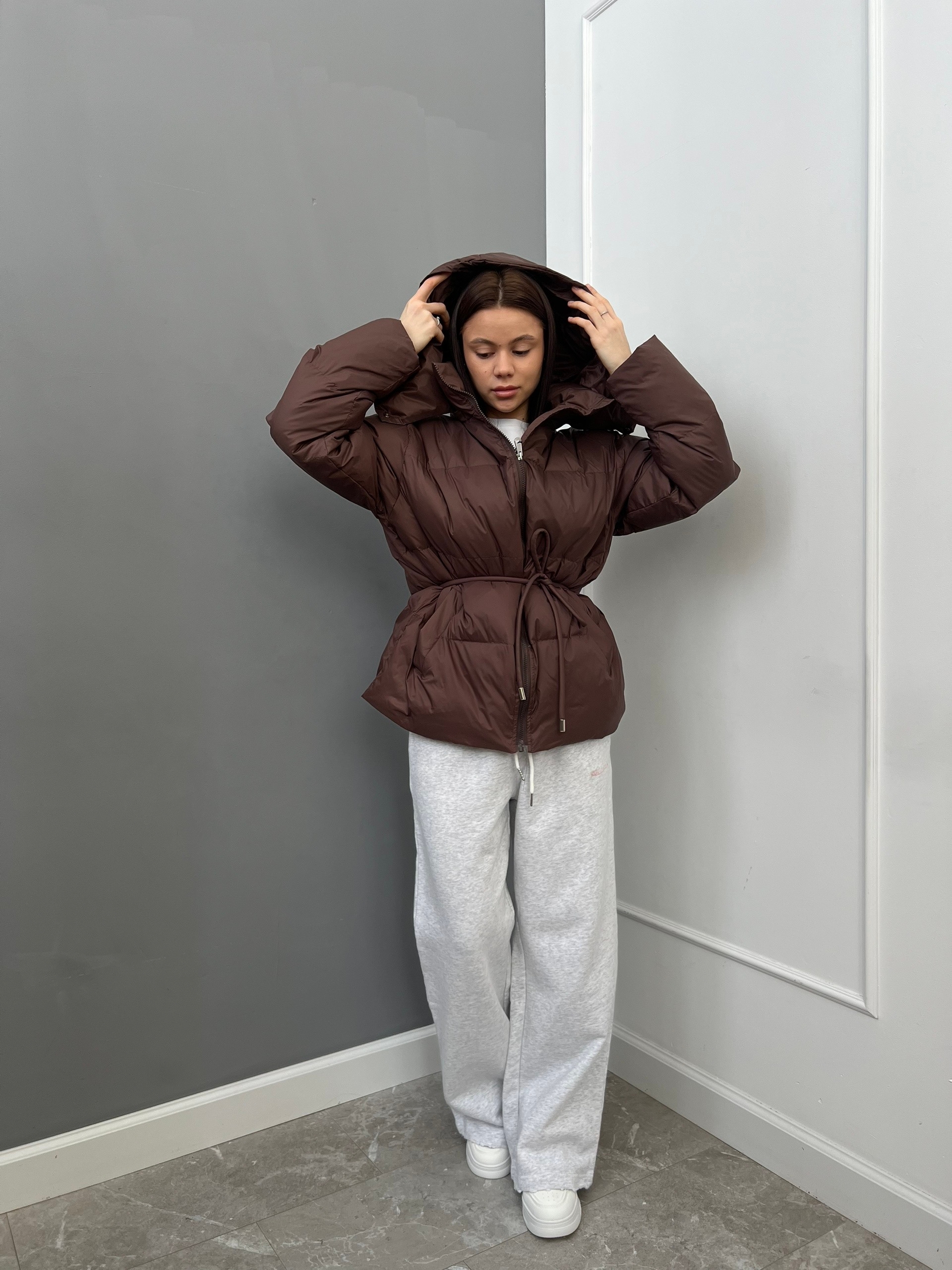 Куртка W 5983 с пояском