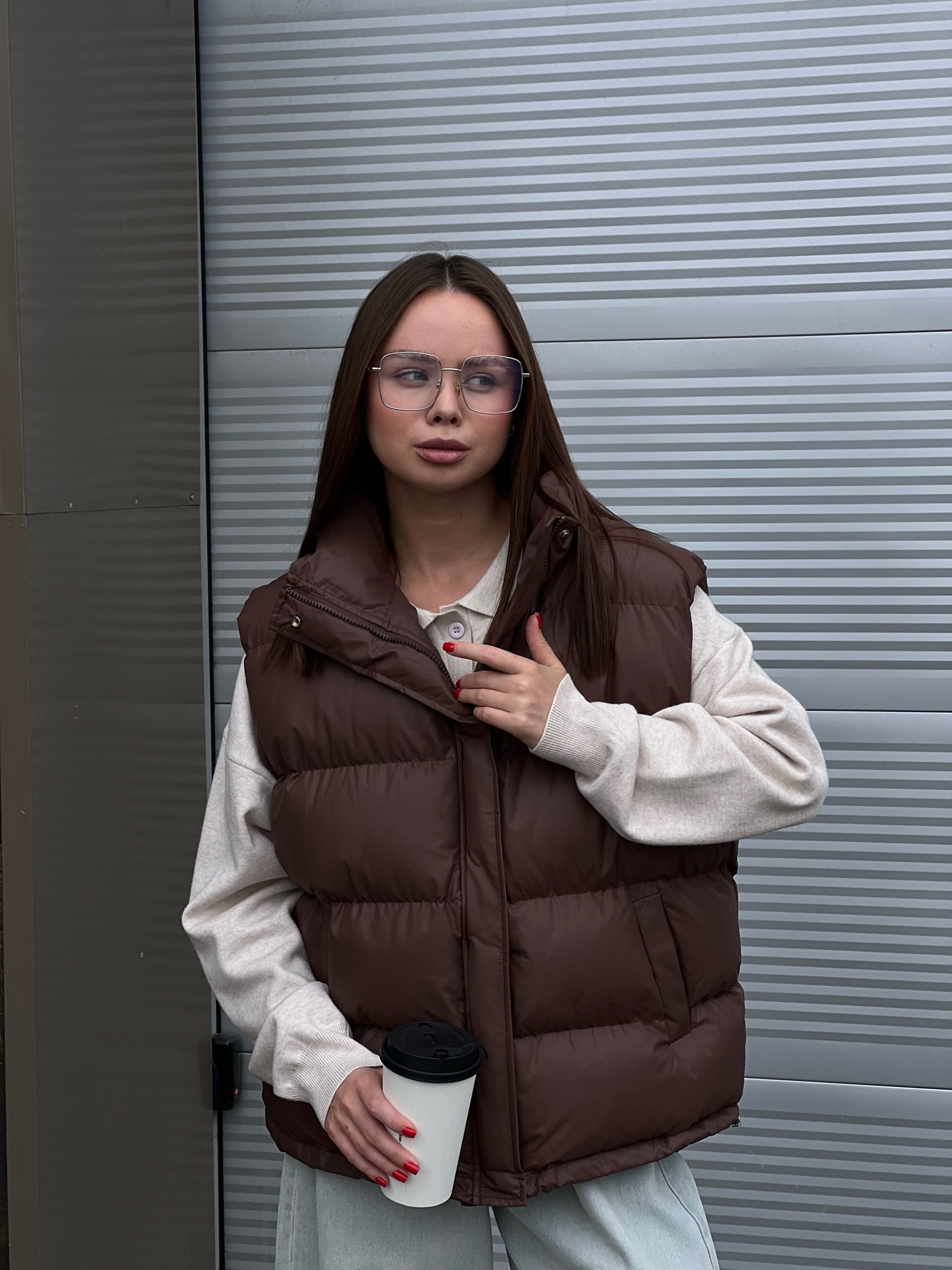 Жилет N.J brand 6089 болонь глянец