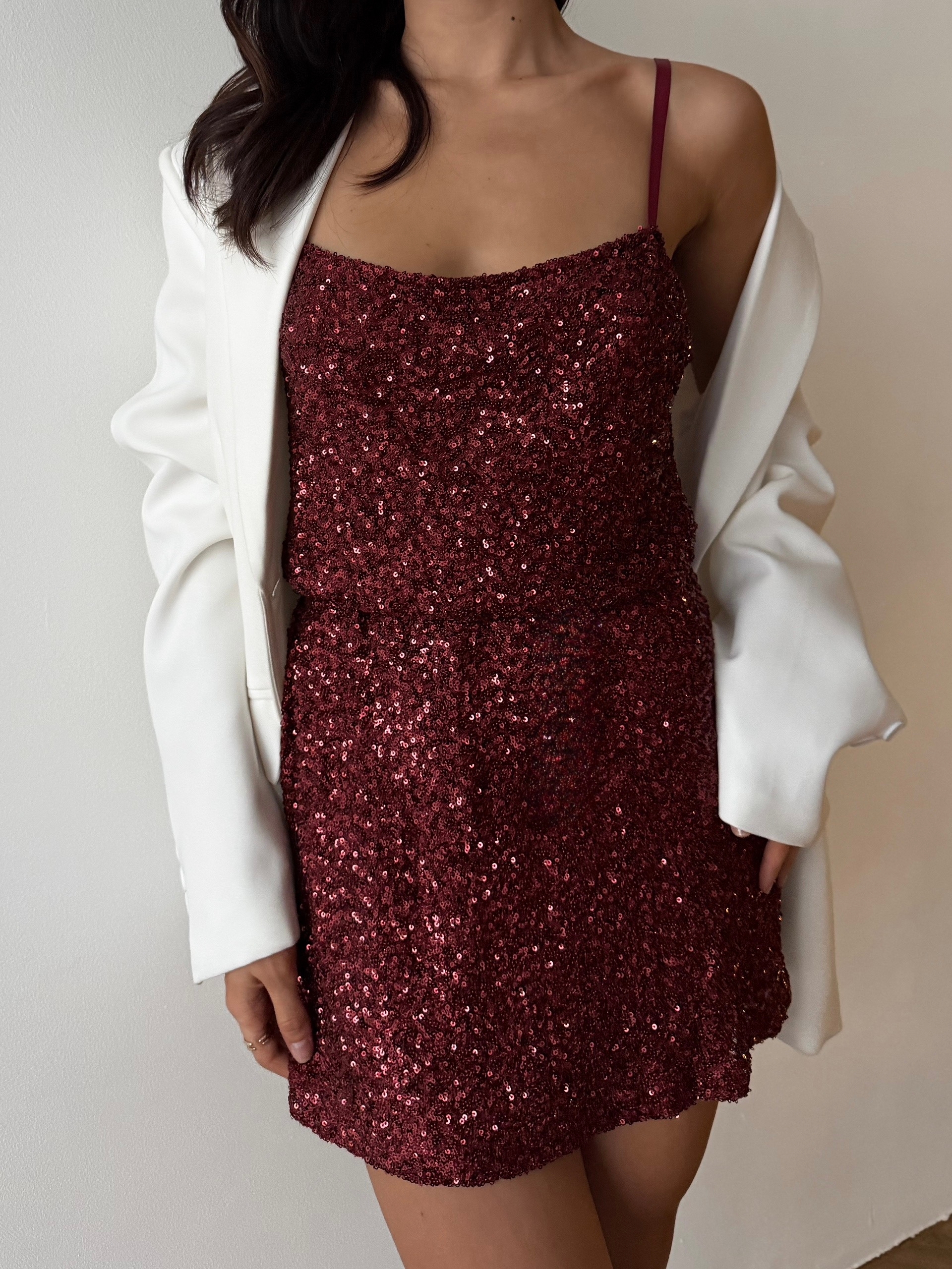 Платье мини Miss Diva 50528 паетки