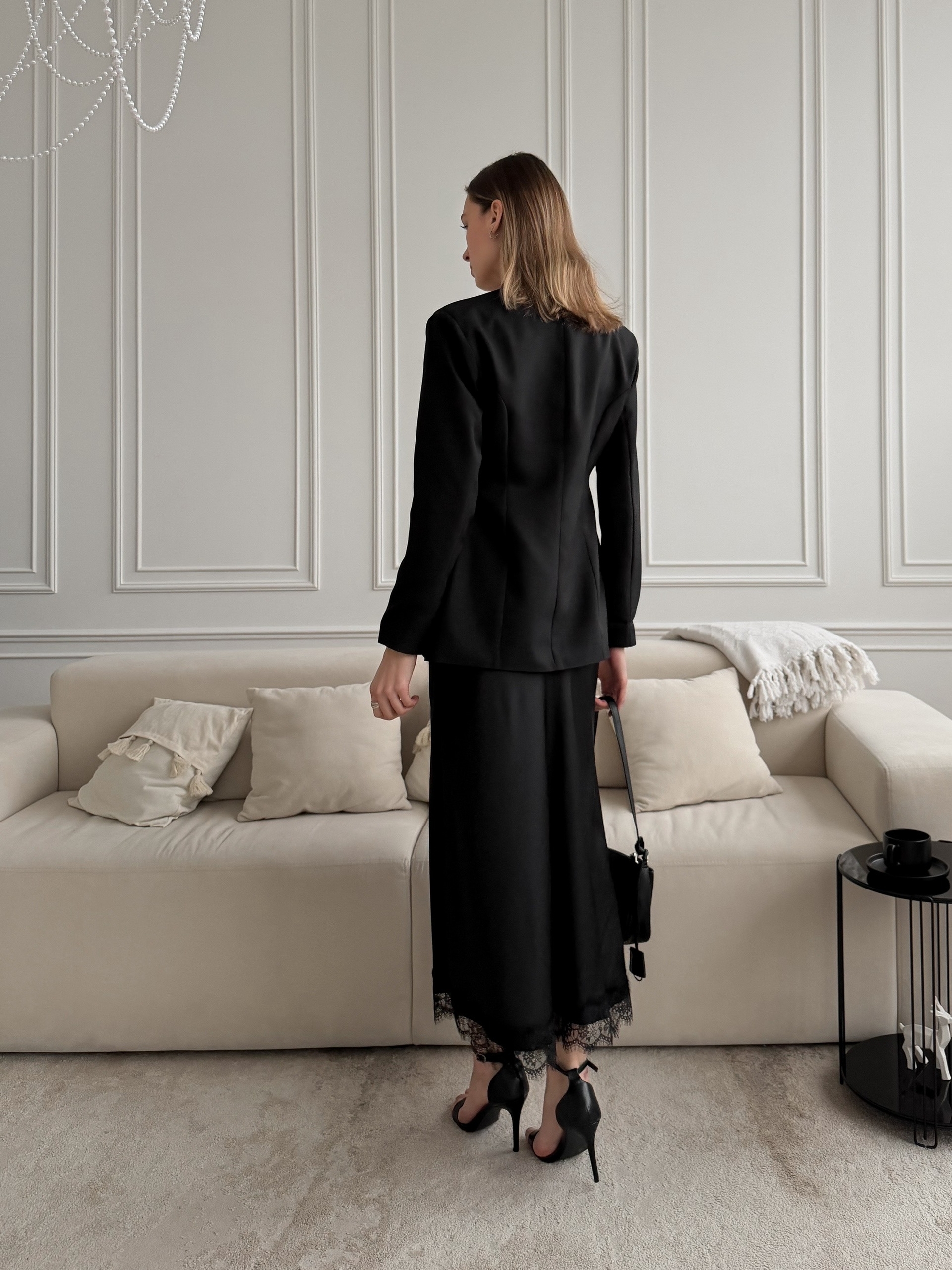 Юбка Talantova атлас кружево