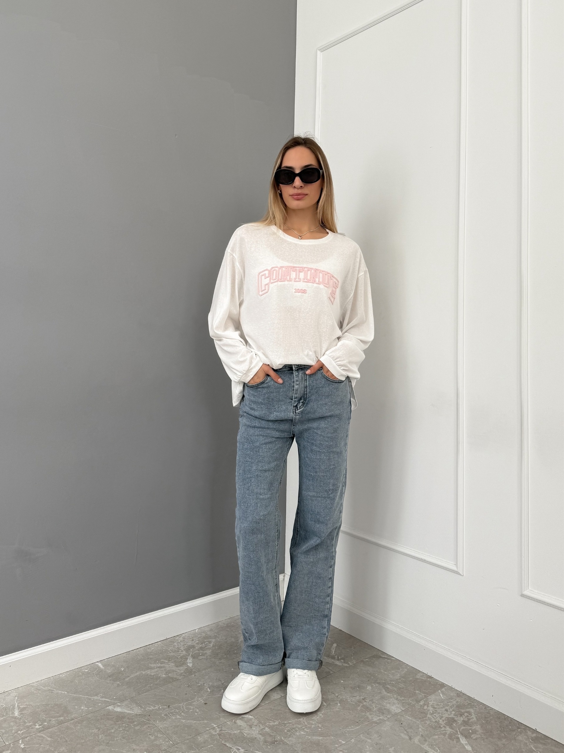 Джинсы Praisejeans G7060C с подворотом