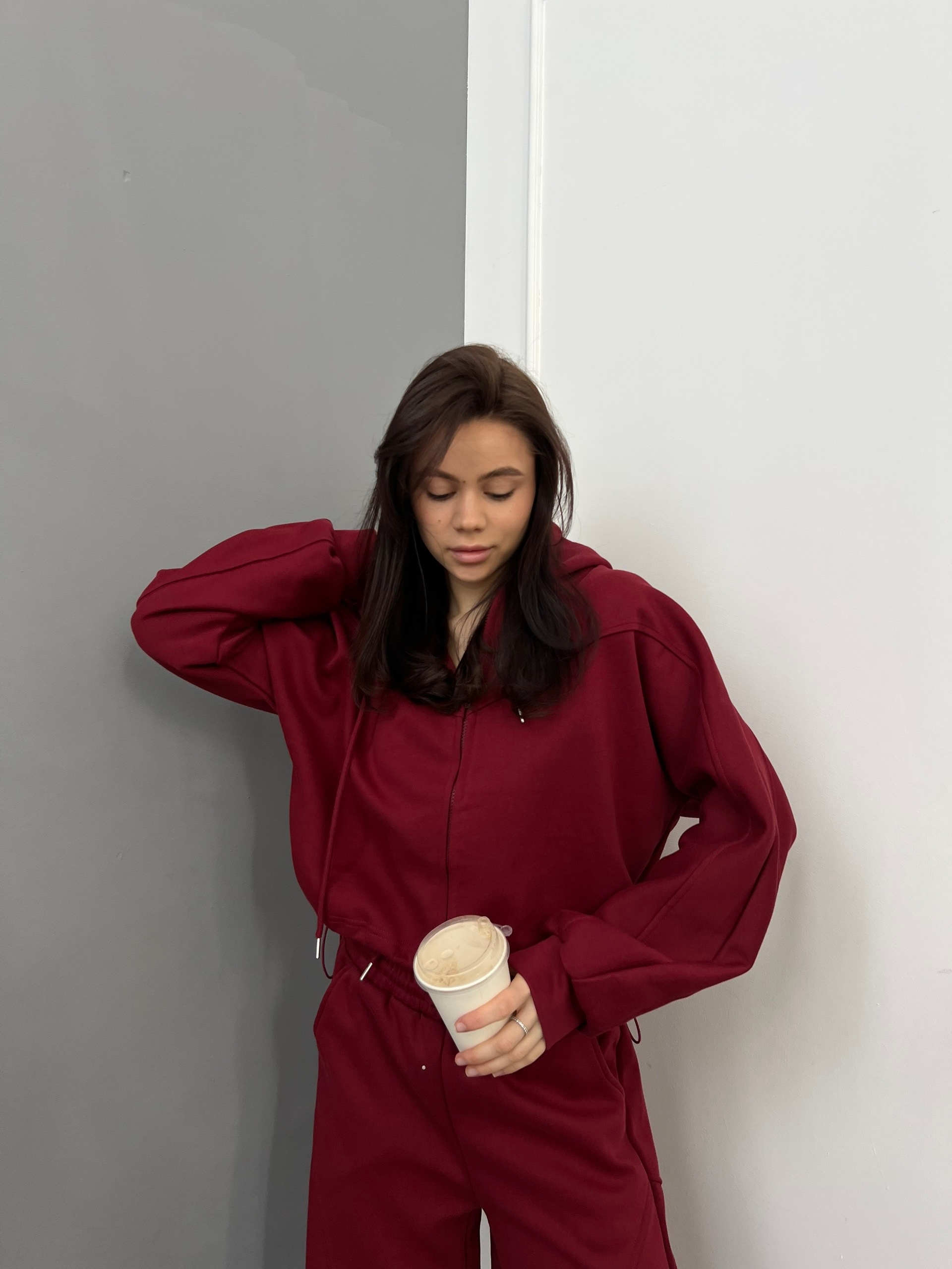 Костюм Korea F760 кофта+брюки строчка