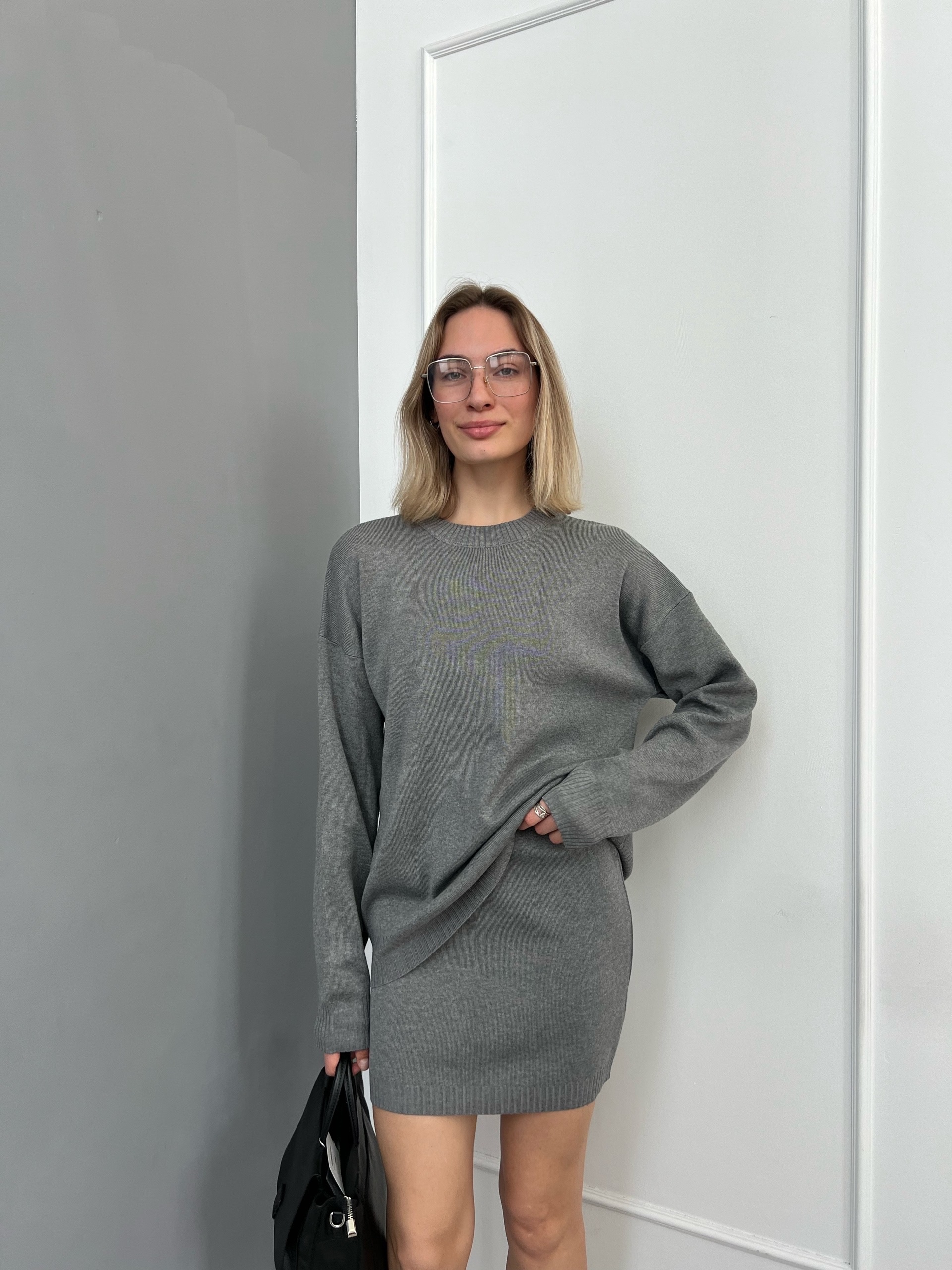 Костюм 90019 джемпер+мини-юбка
