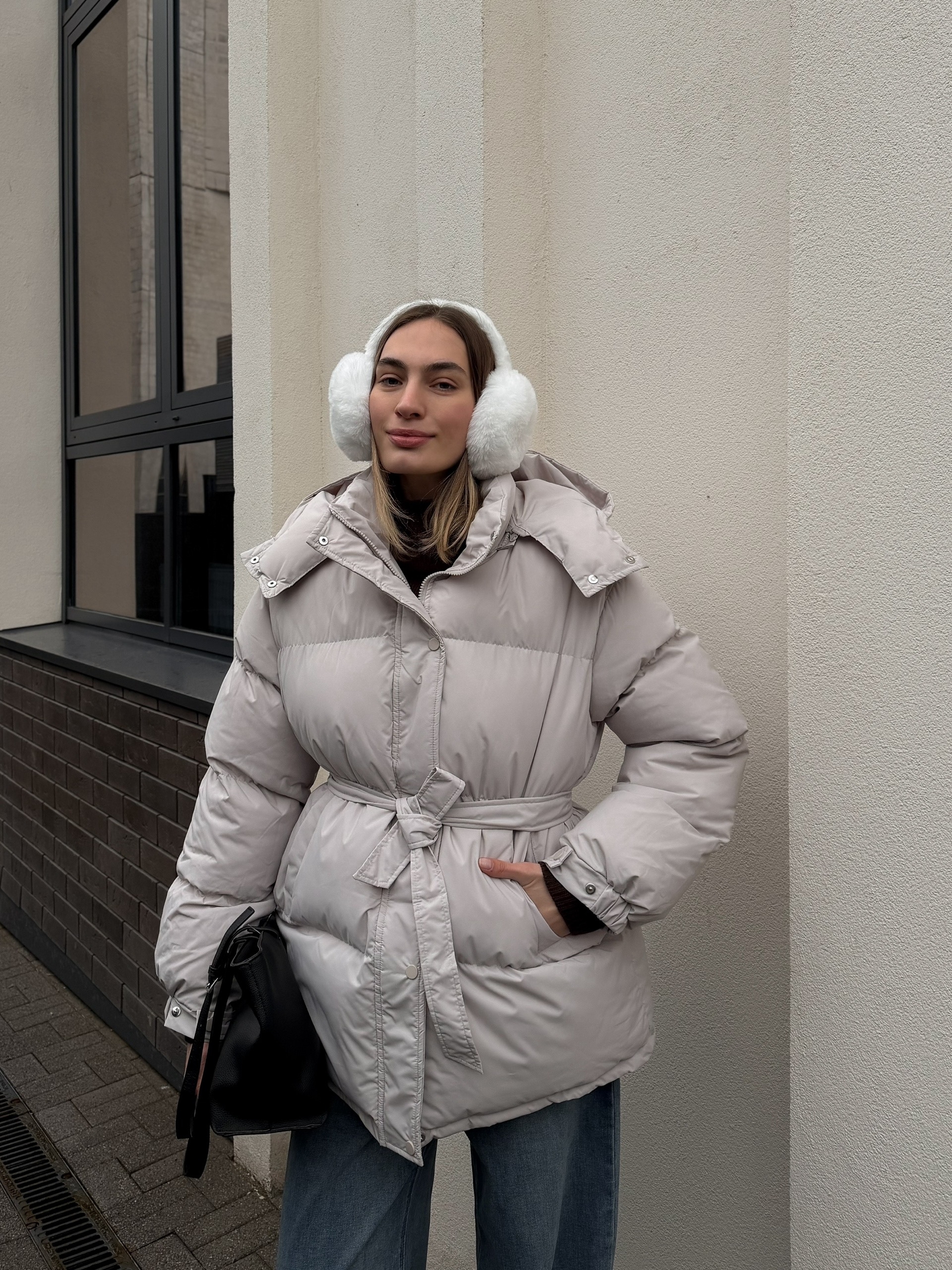 Куртка W5928 с поясом