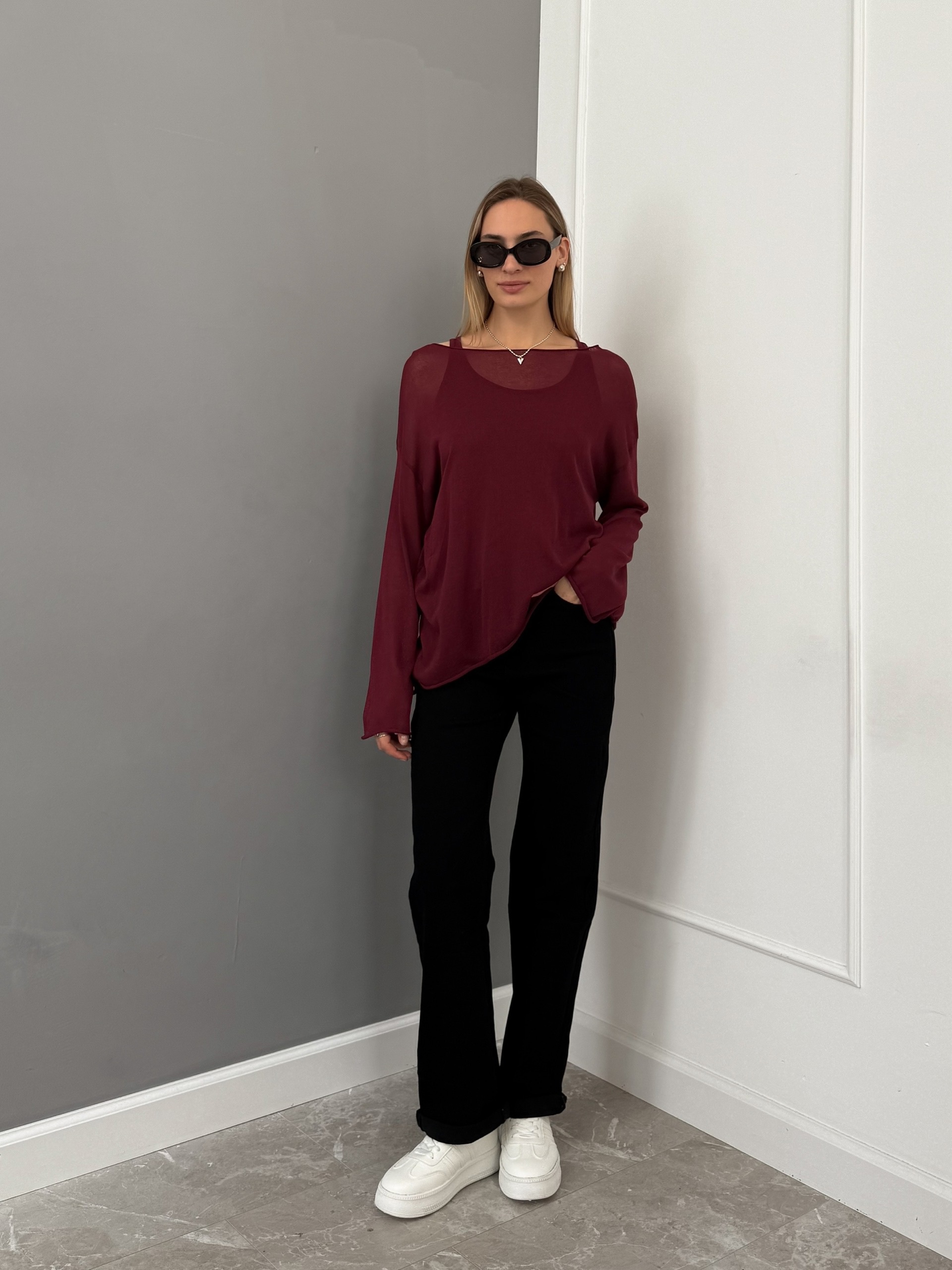 Джинсы Praisejeans G7045J с подворотом черные