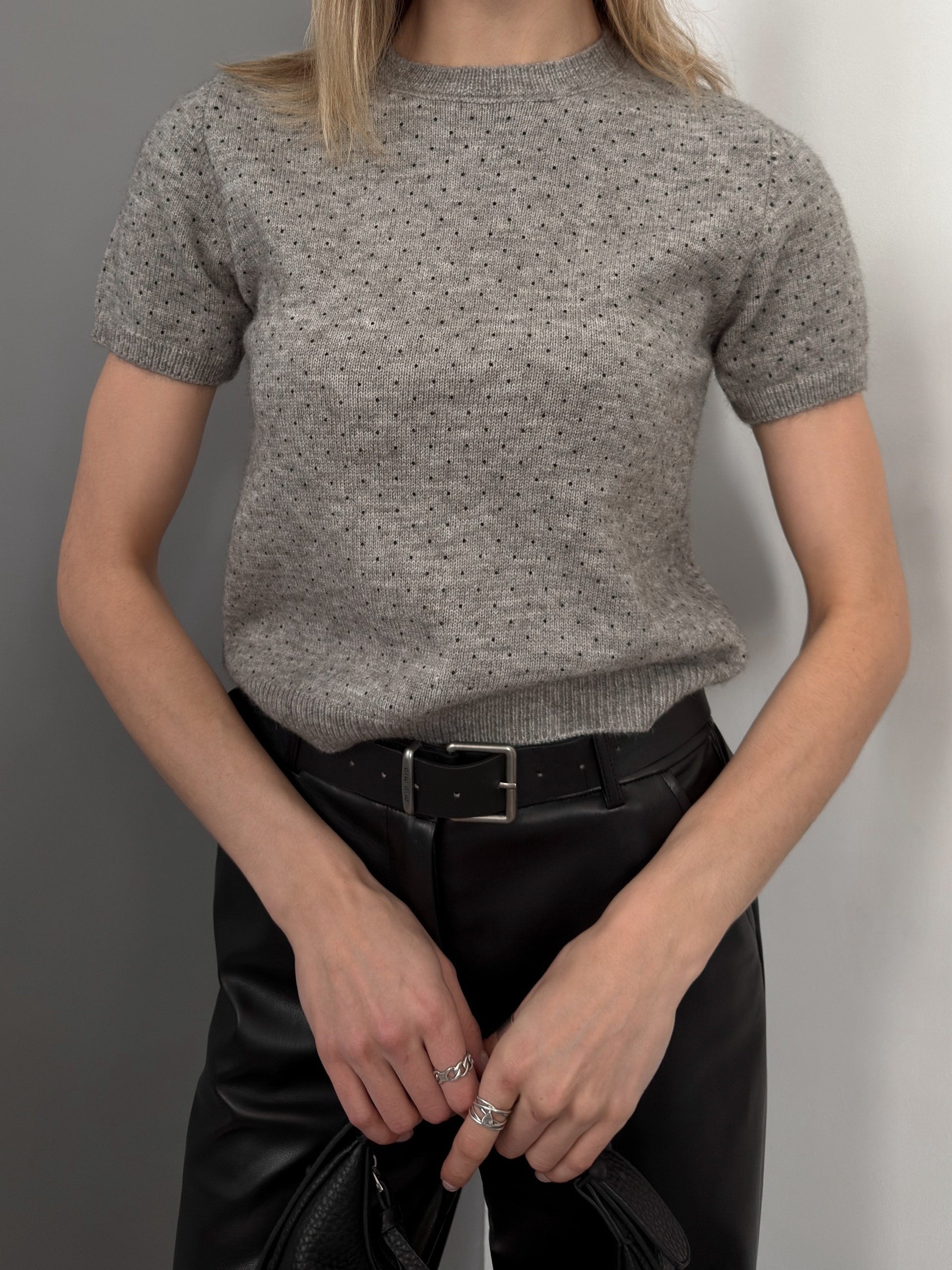 Футболка-джемпер в горох