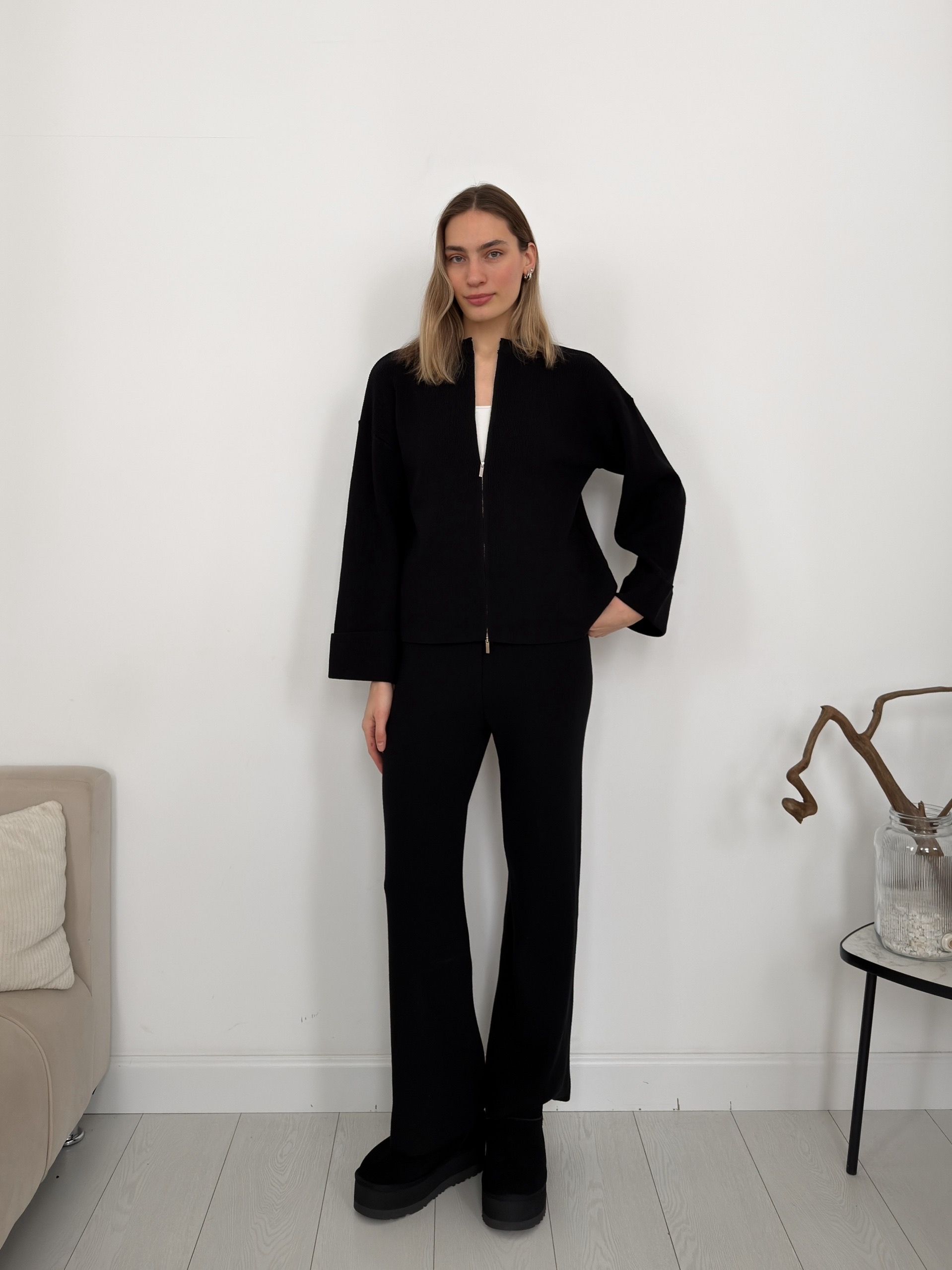 Костюм 3369 подворот на рукавах трикотаж