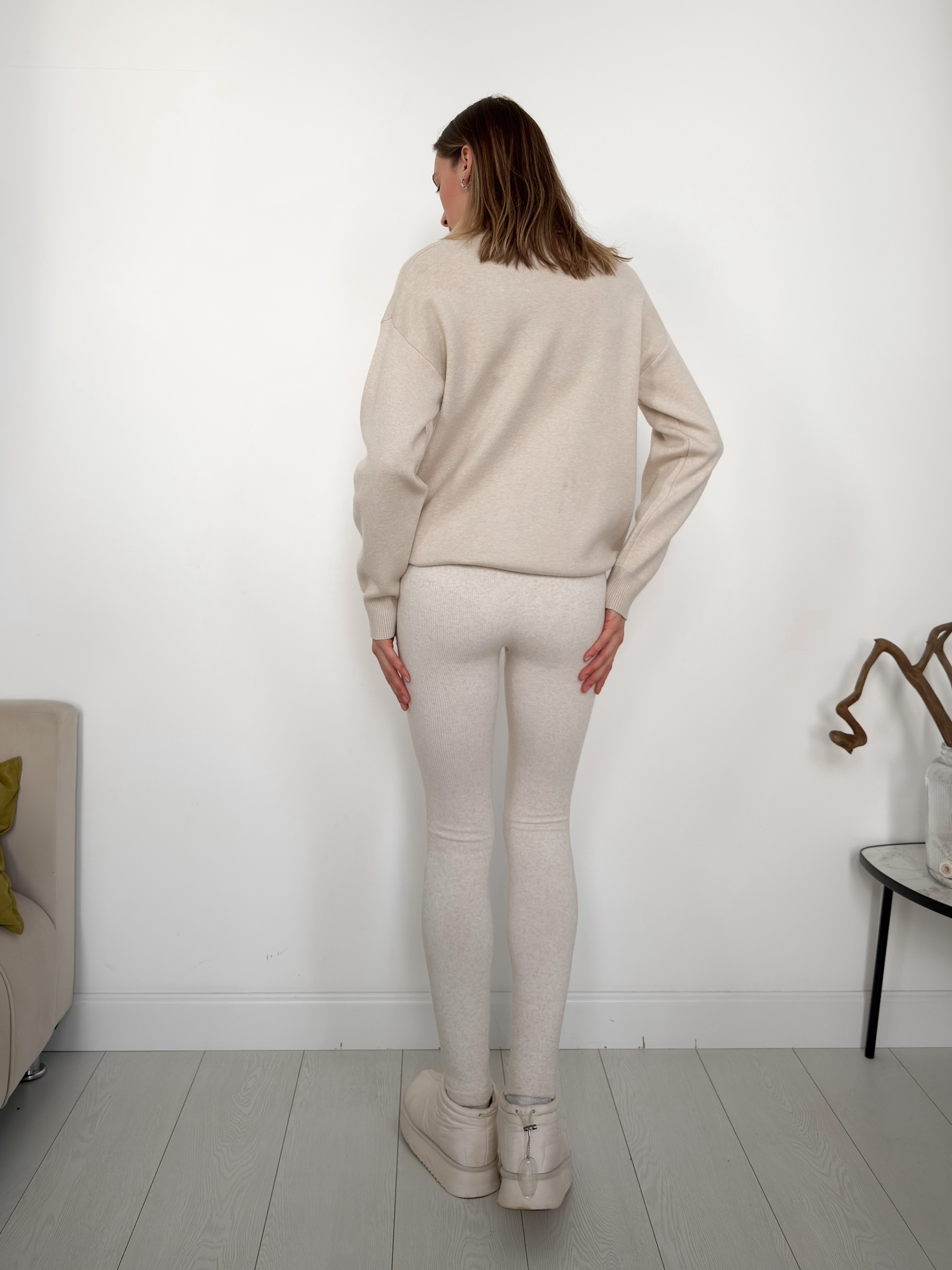 Леггинсы Dover 955  в рубчик мех