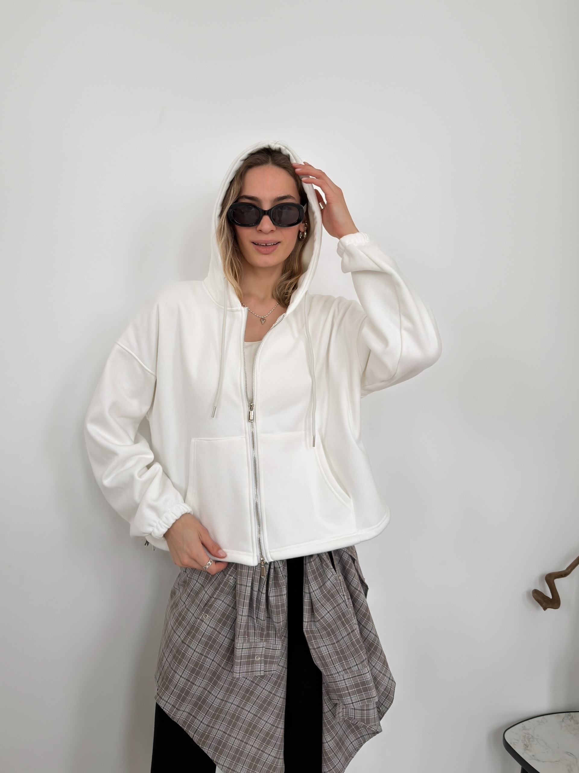 Худи Korea 1209  флис затяжка