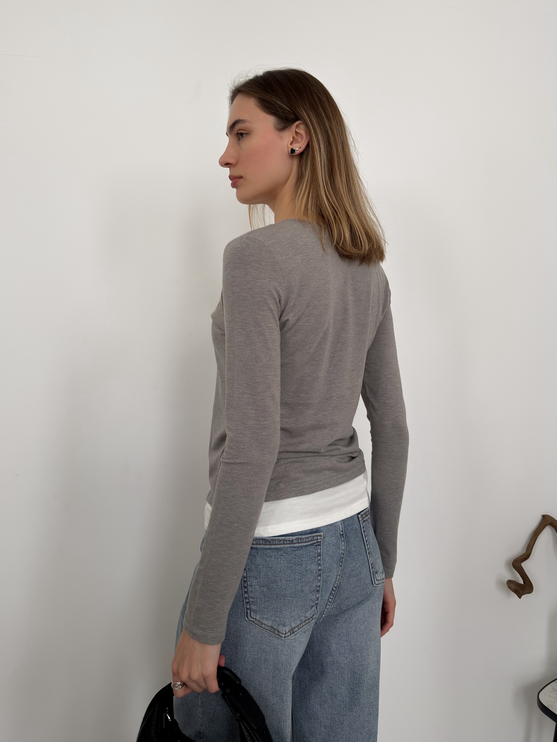 Лонгслив двойной morethan