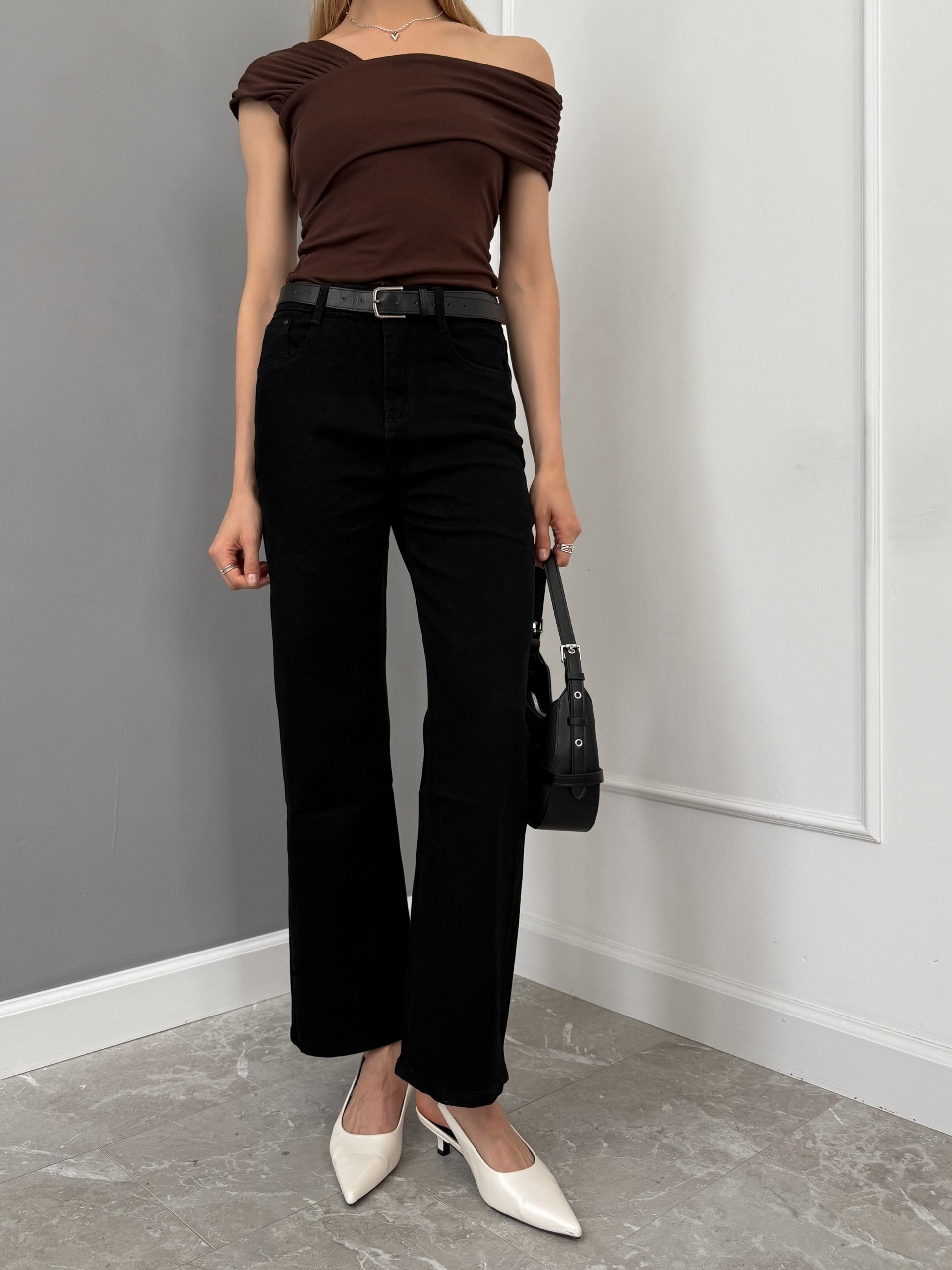 Джинсы Praisejeans F6145J трубы черные