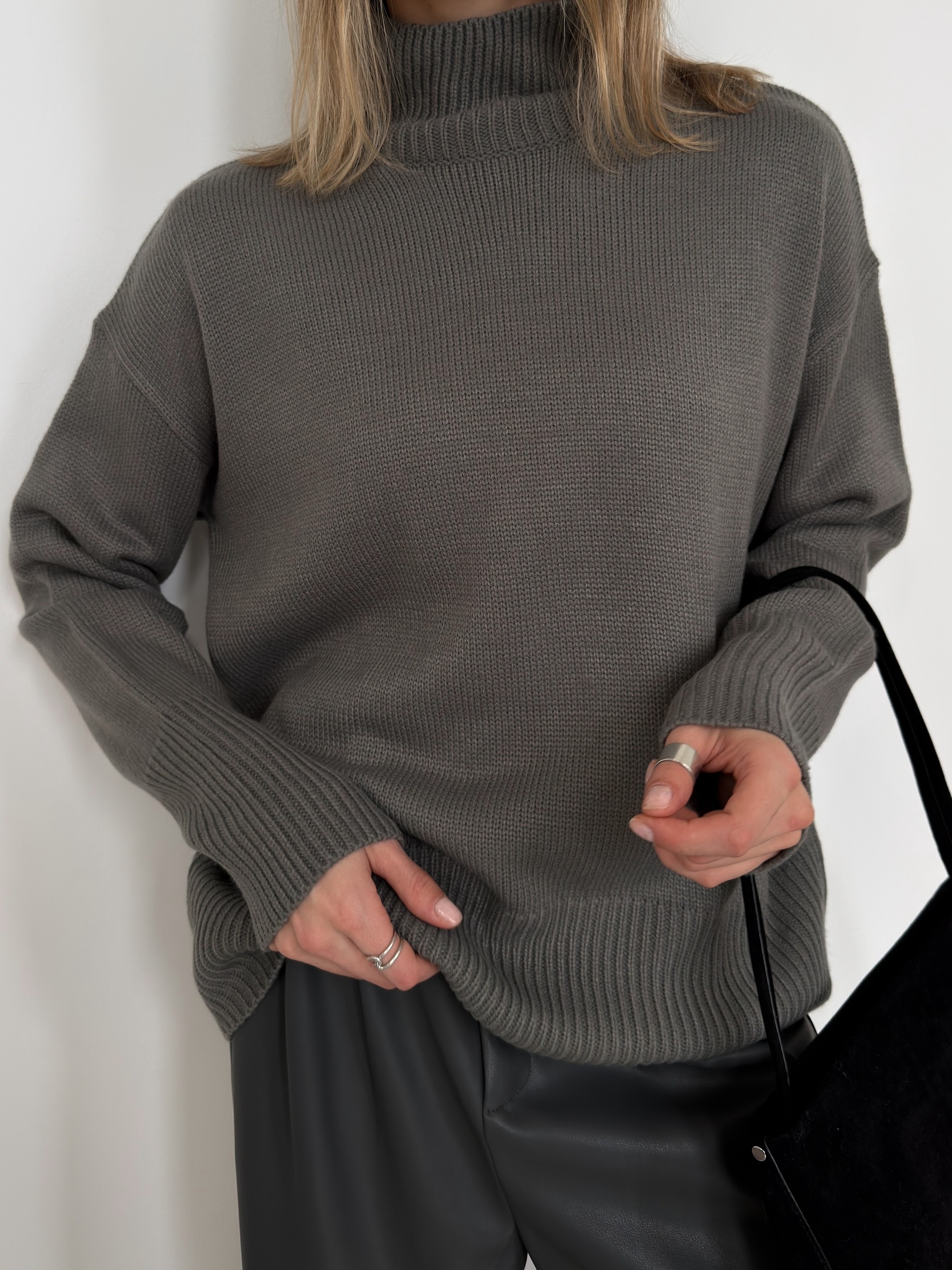 Джемпер NJ 20155 ворот рубчик