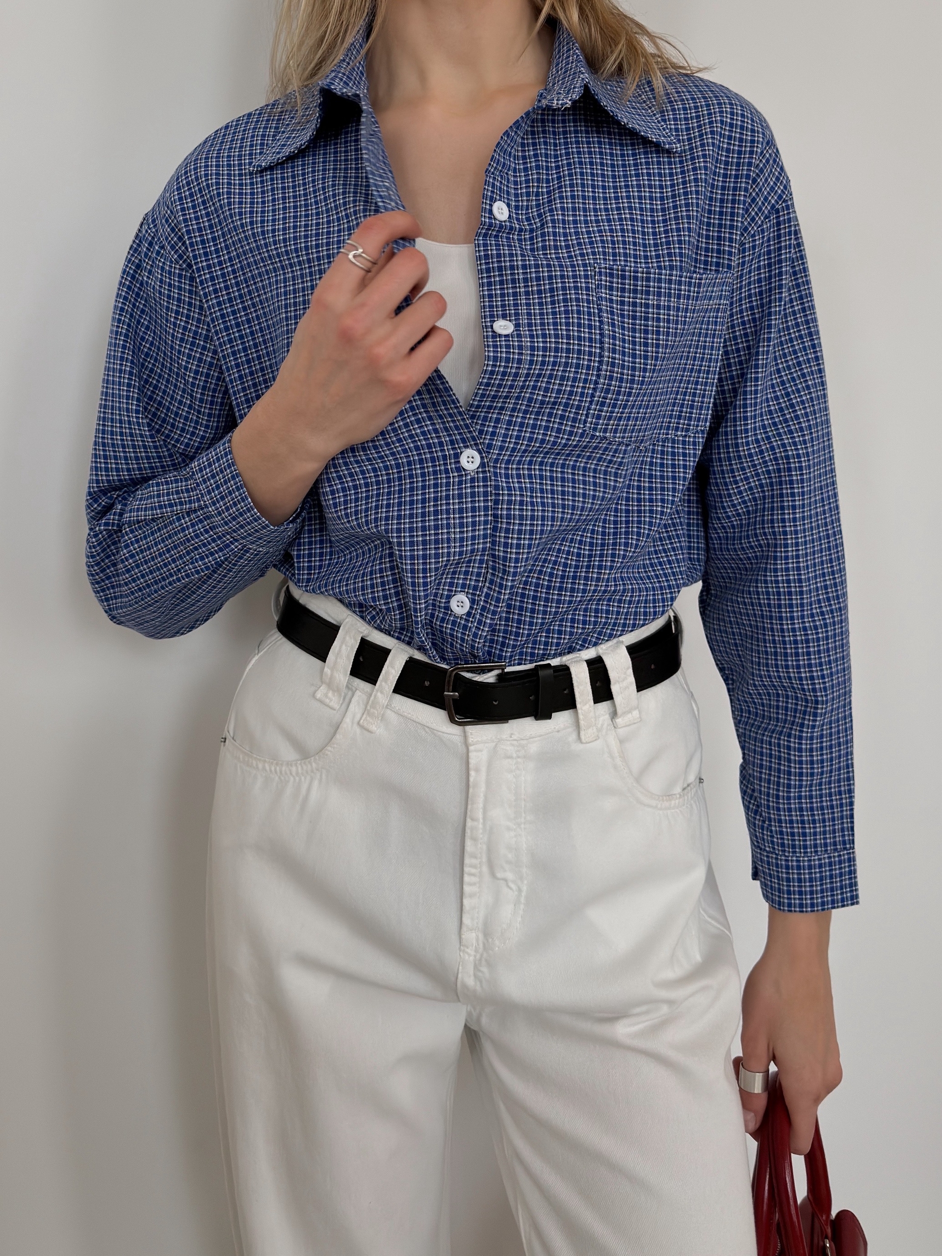 Рубашка клетка Manjian 2628