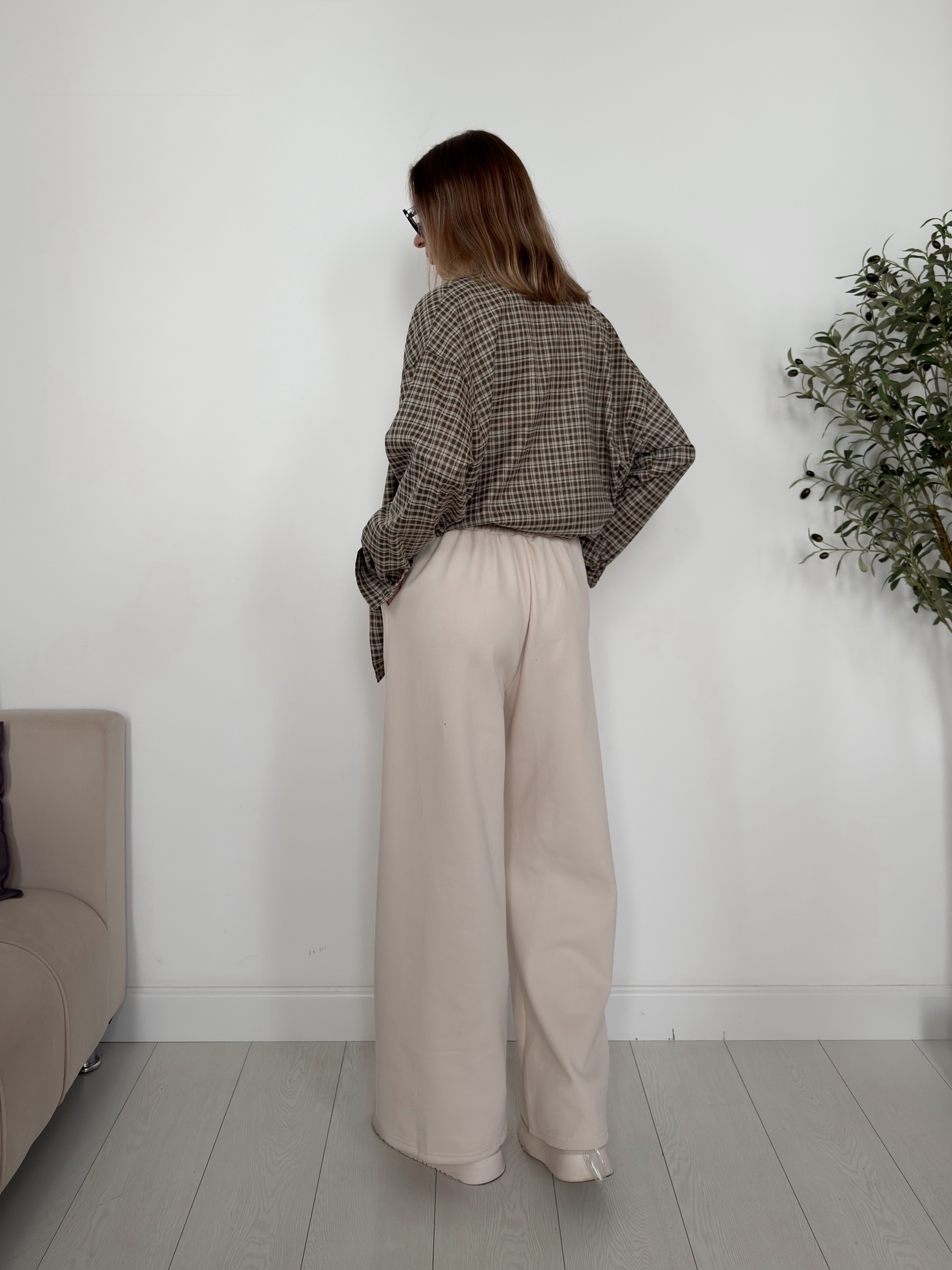 Джогеры W 6689-1 флис