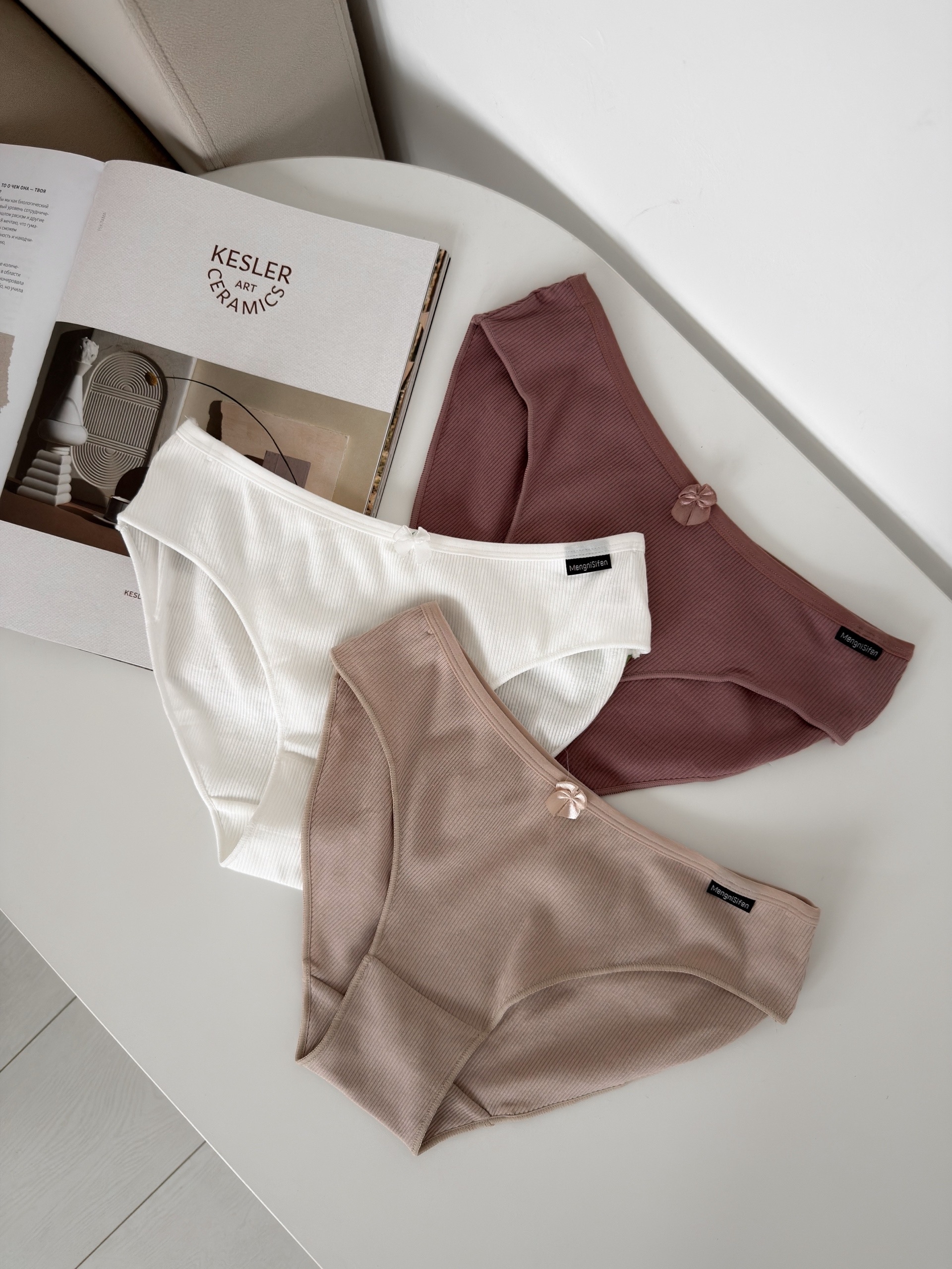 Трусы Mengni Sifen 8879 базовые рубчик