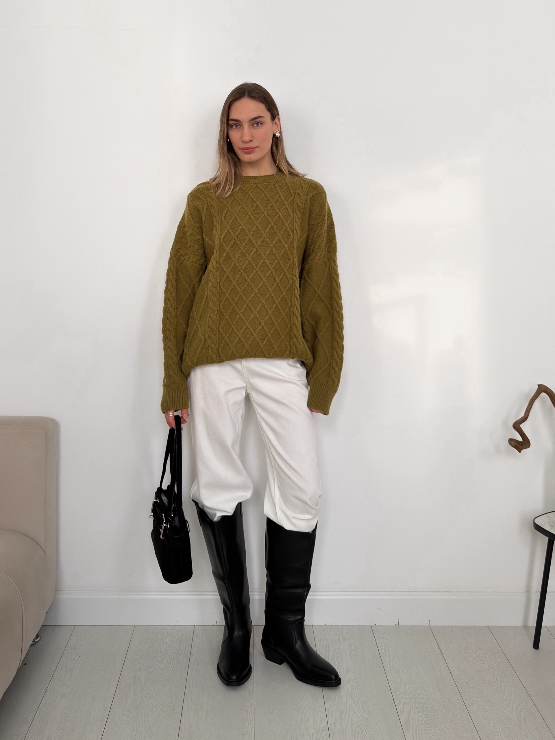 Свитер China 12680 оверсайз узор