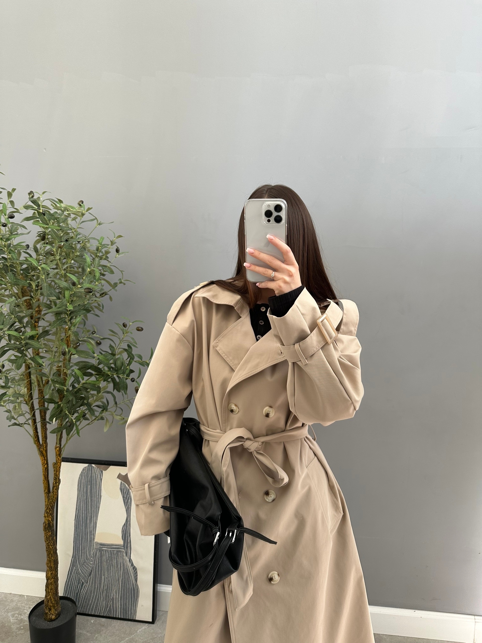 Тренч H 660-1 длинный