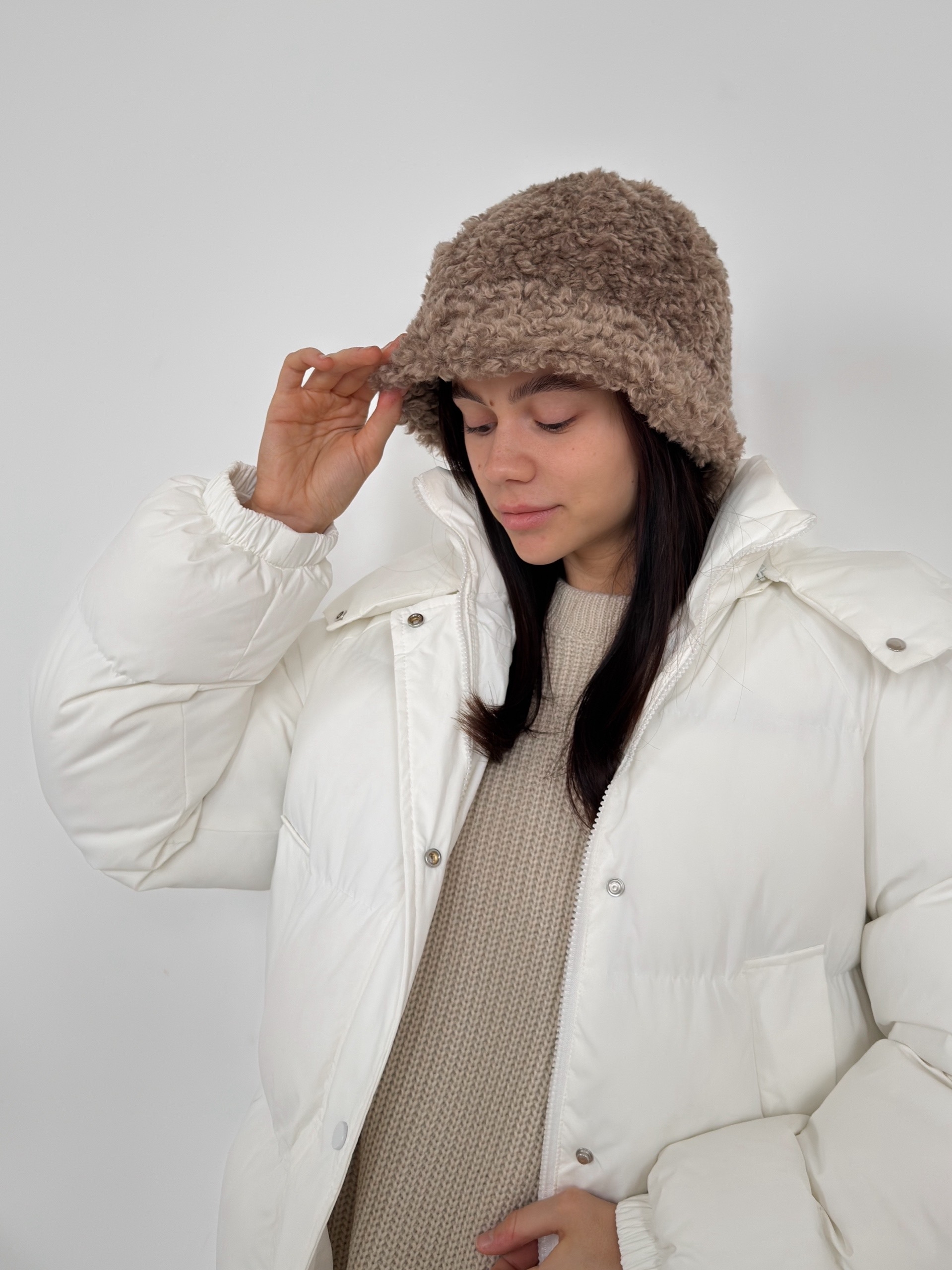 Панама утепленная барашек