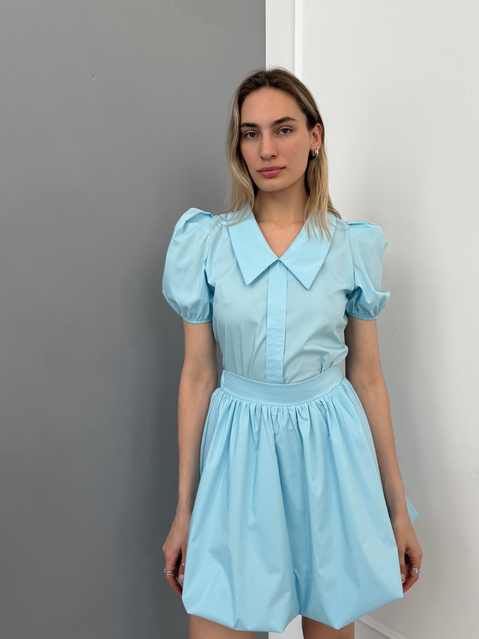 Костюм Escada блуза+юбка мини хб