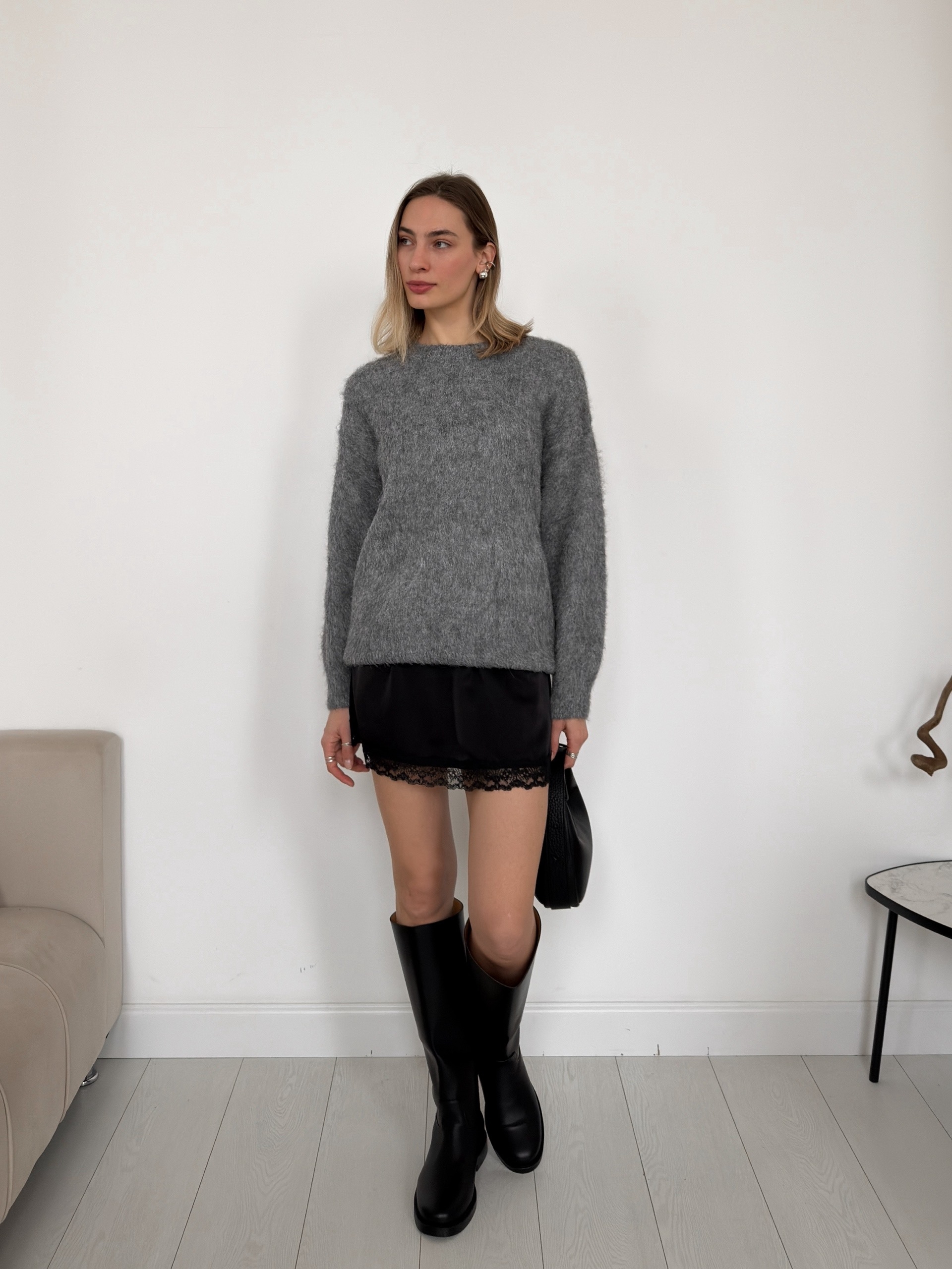 Джемпер W788 пушистый