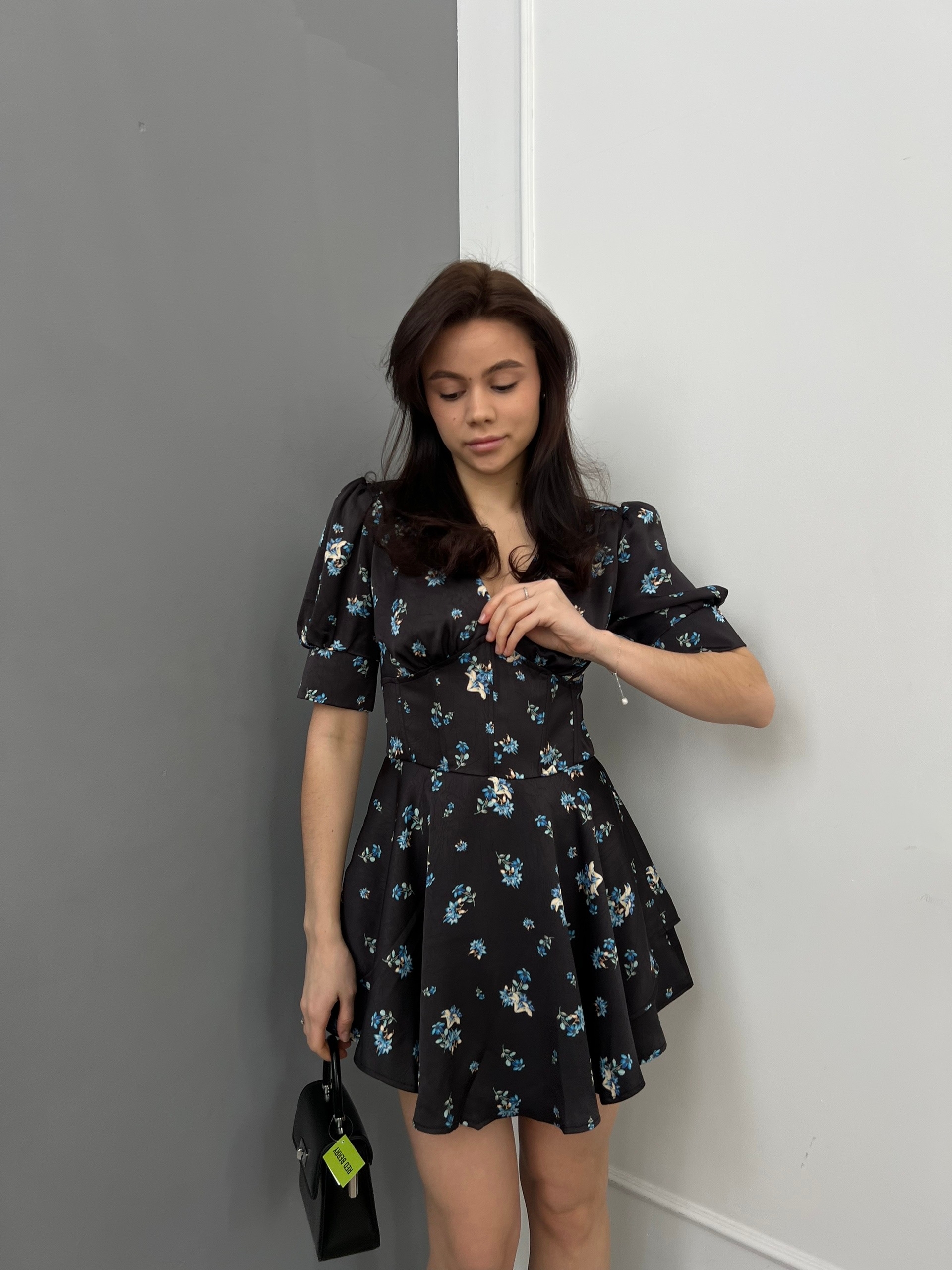 Платье-комбинезон Perfemme цветы атлас