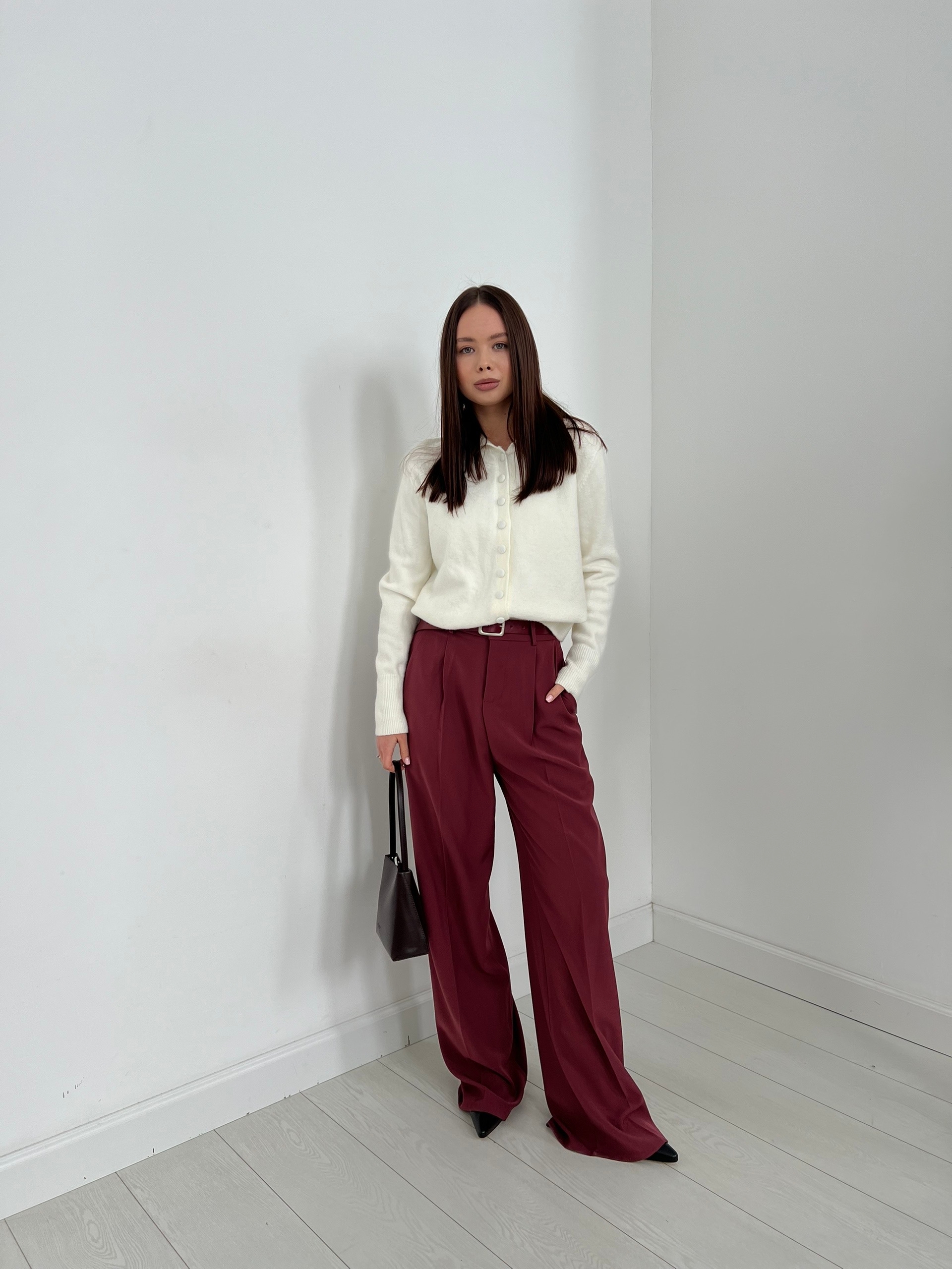 Брюки Praise Jeans P012 прямые с ремнем