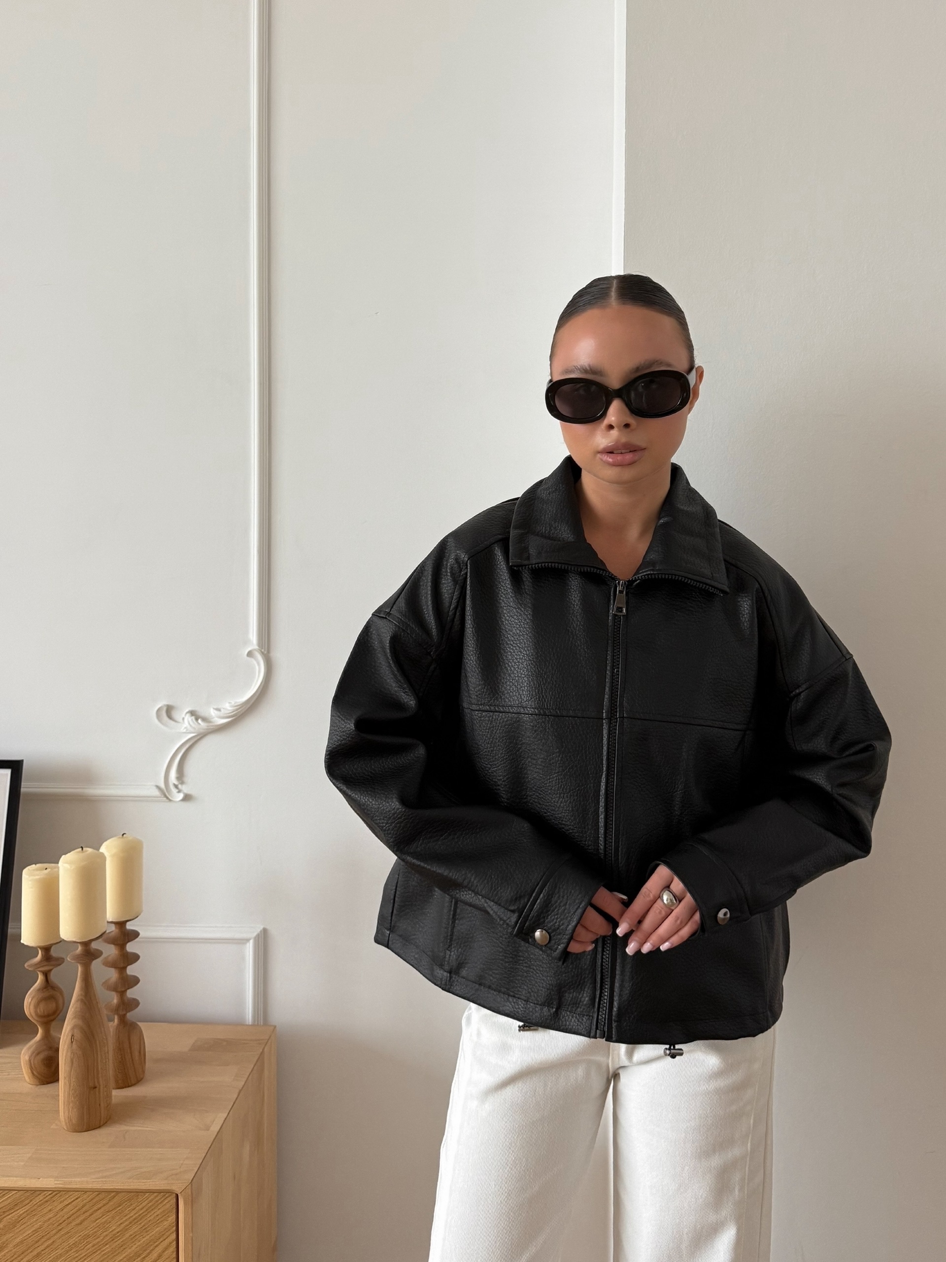 Куртка LUXoff 9019 кожа зернистая строчки