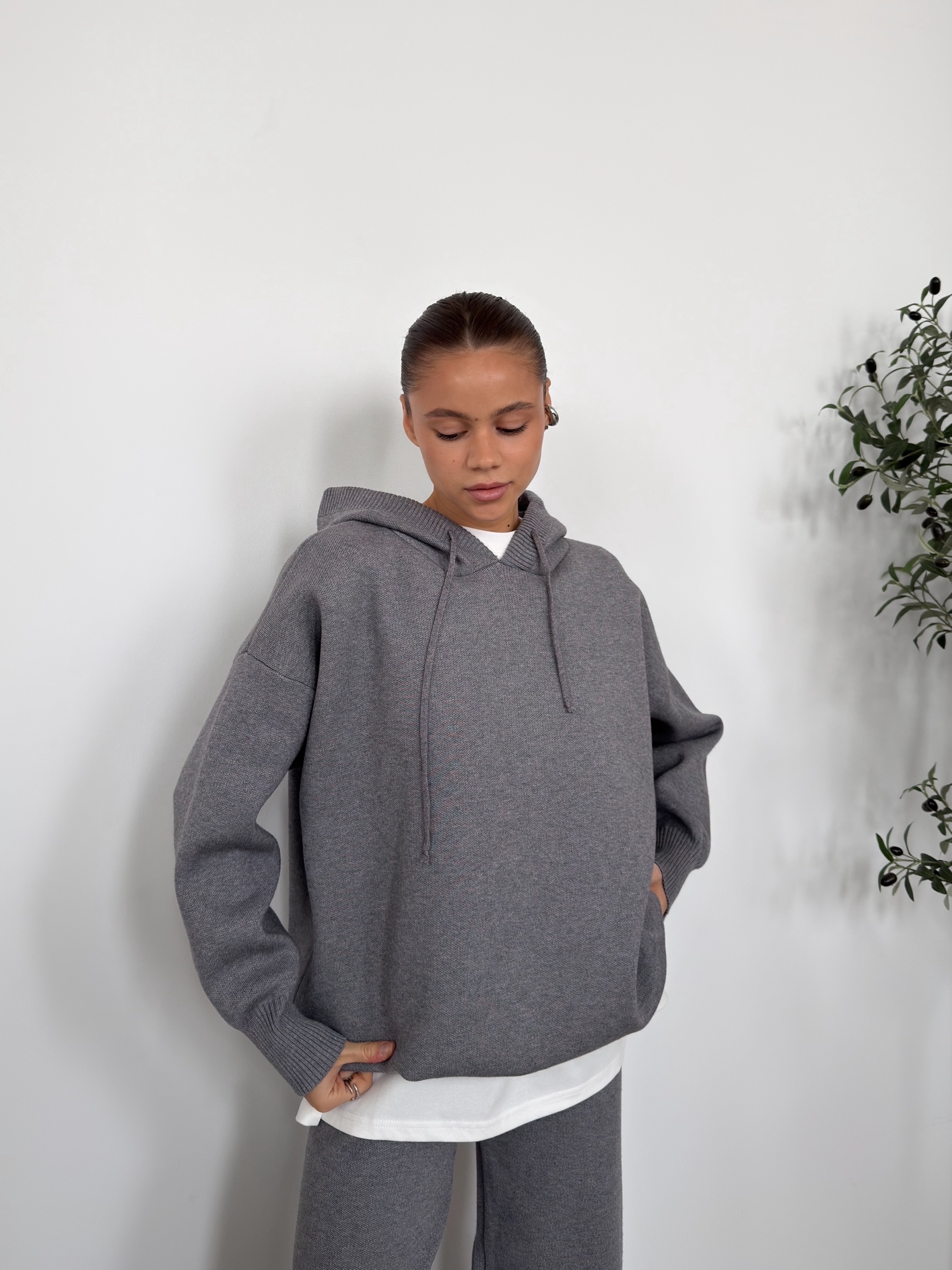 Костюм 733 кофта с капюшоном+брюки