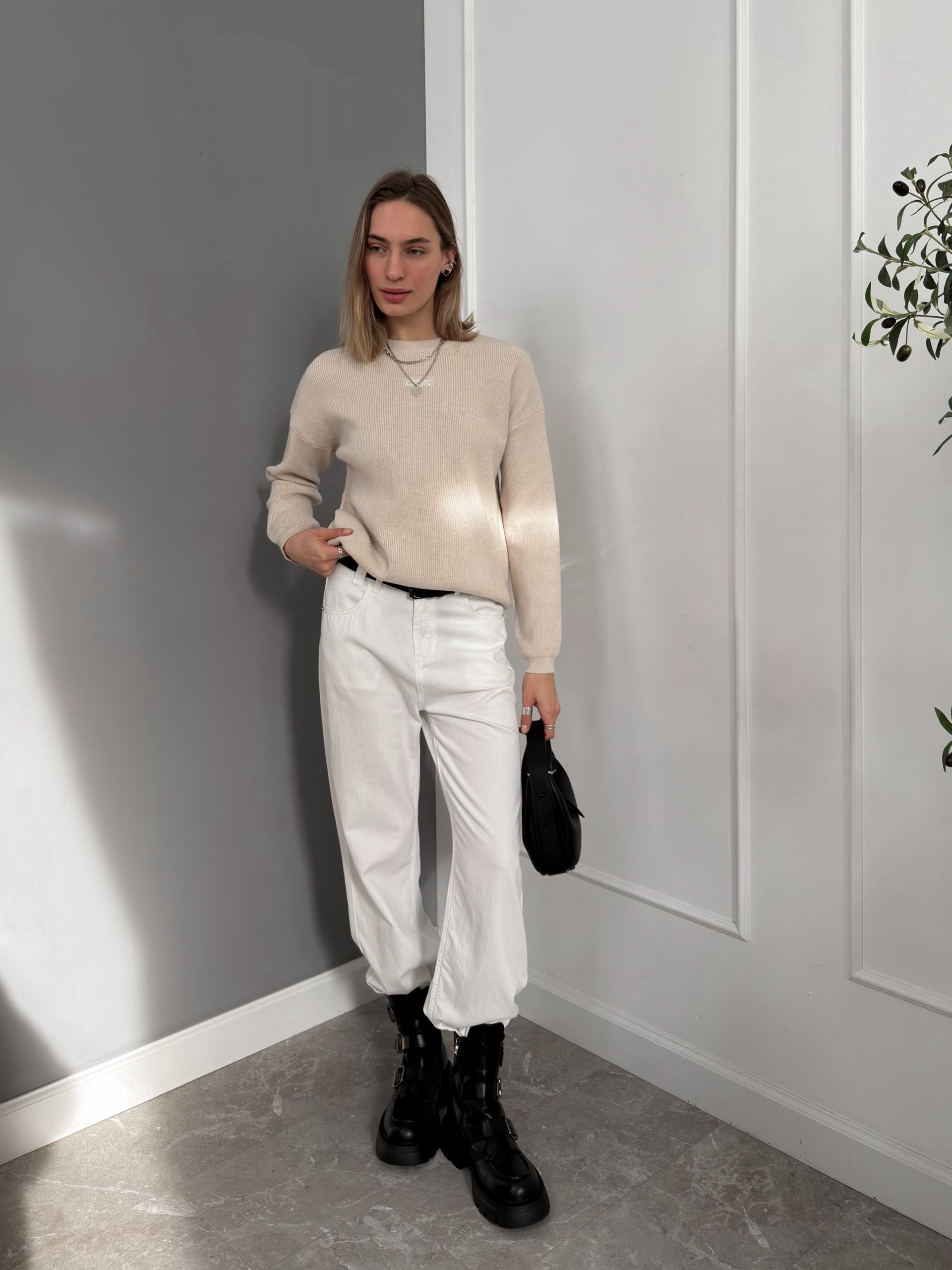 Джемпер Cosmic T1618 рубчик надпись