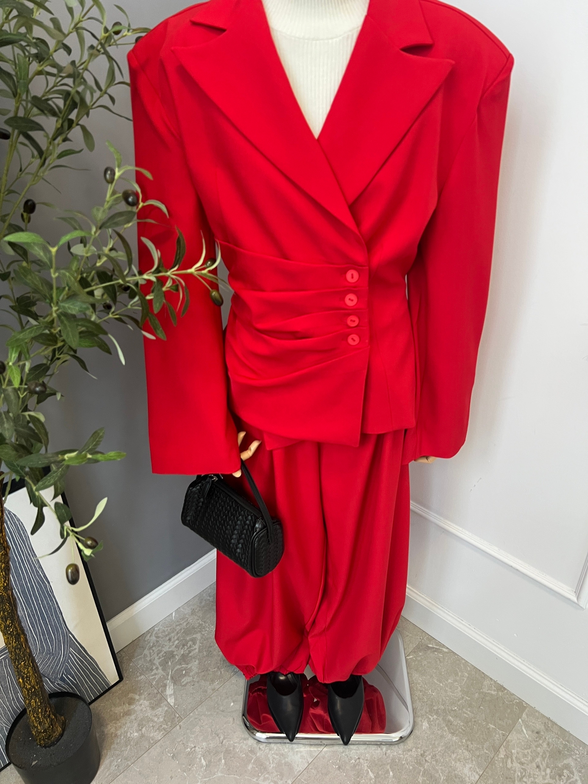 Костюм The Vibe жакет сборка+брюки