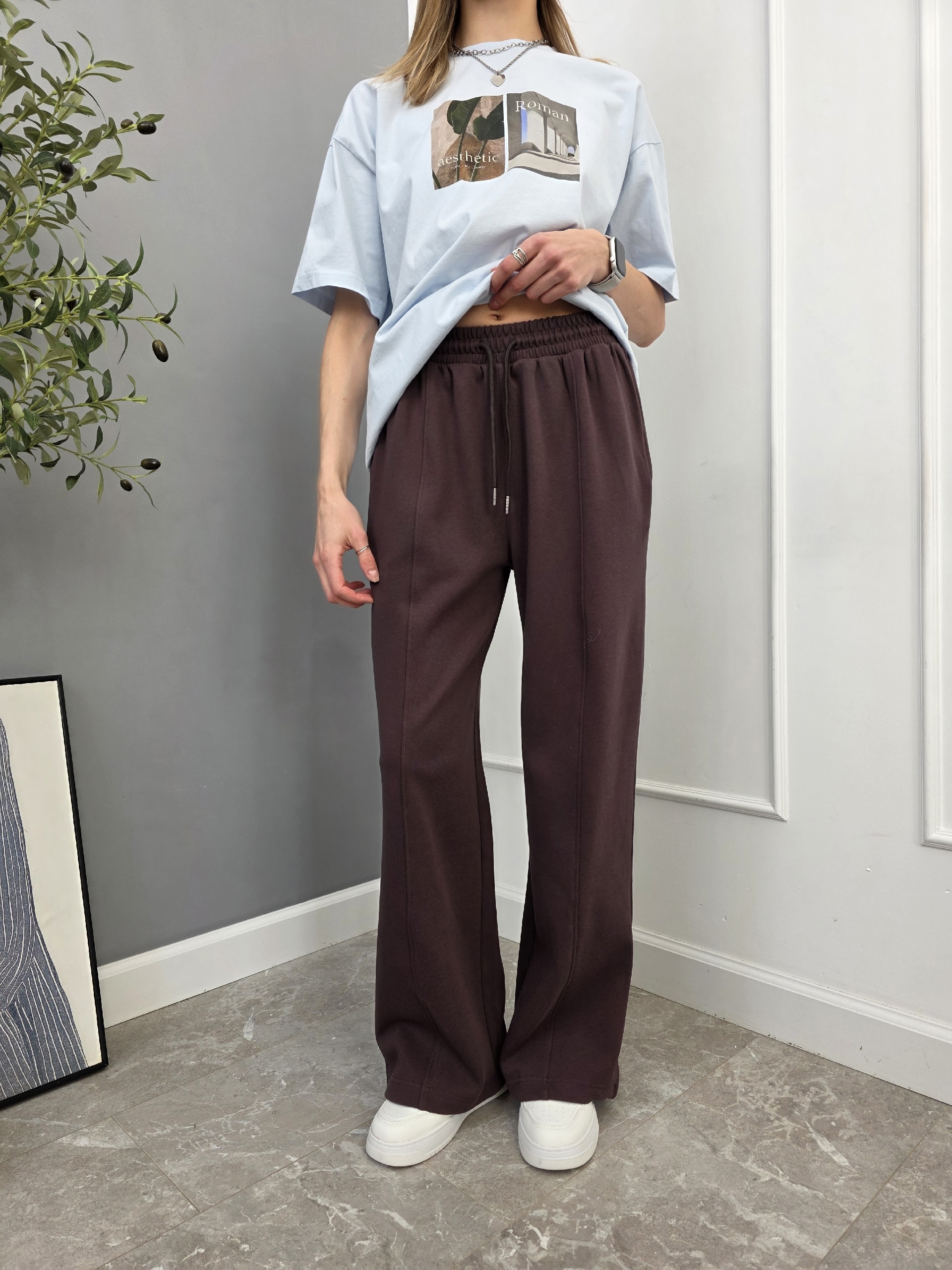 Брюки спорт NJ 5595 строчка