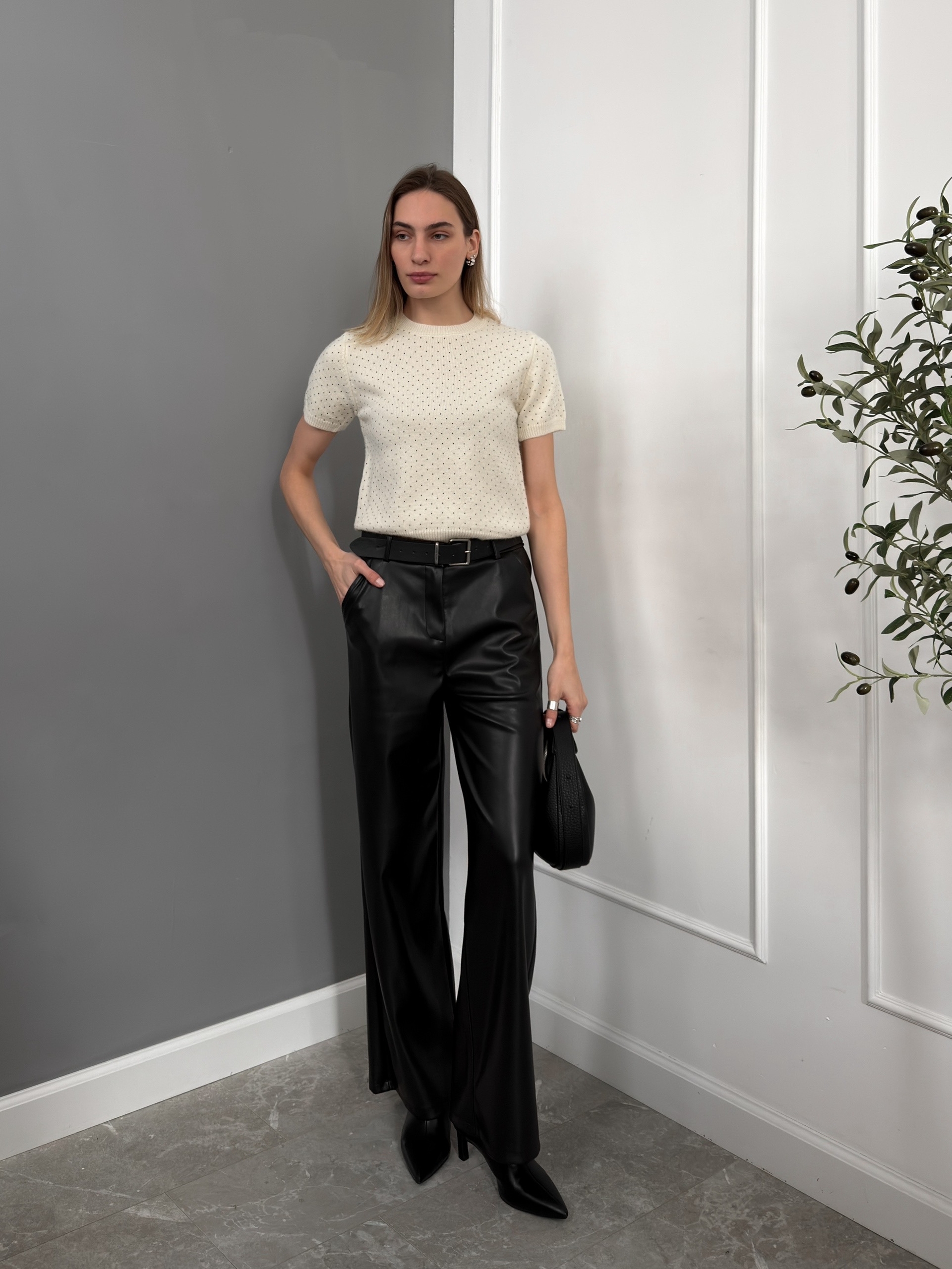 Футболка-джемпер в горох