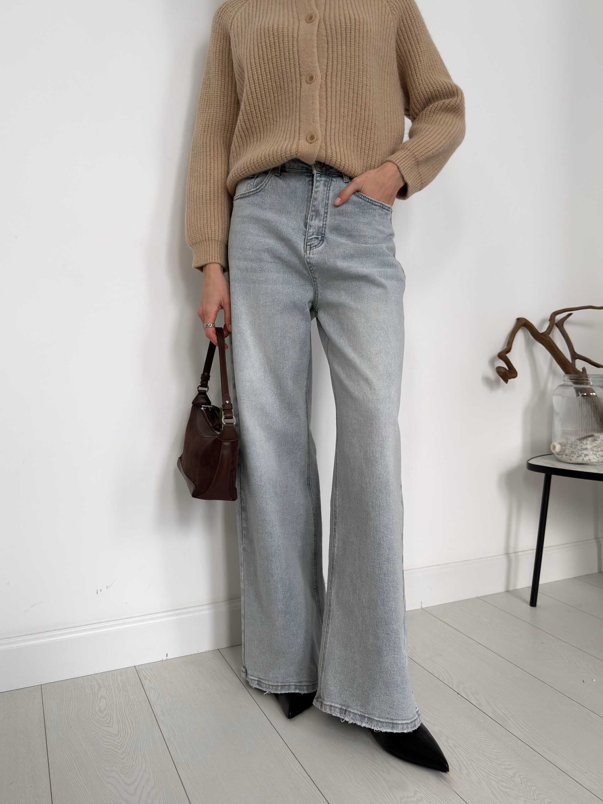 Джинсы X3041A широкие