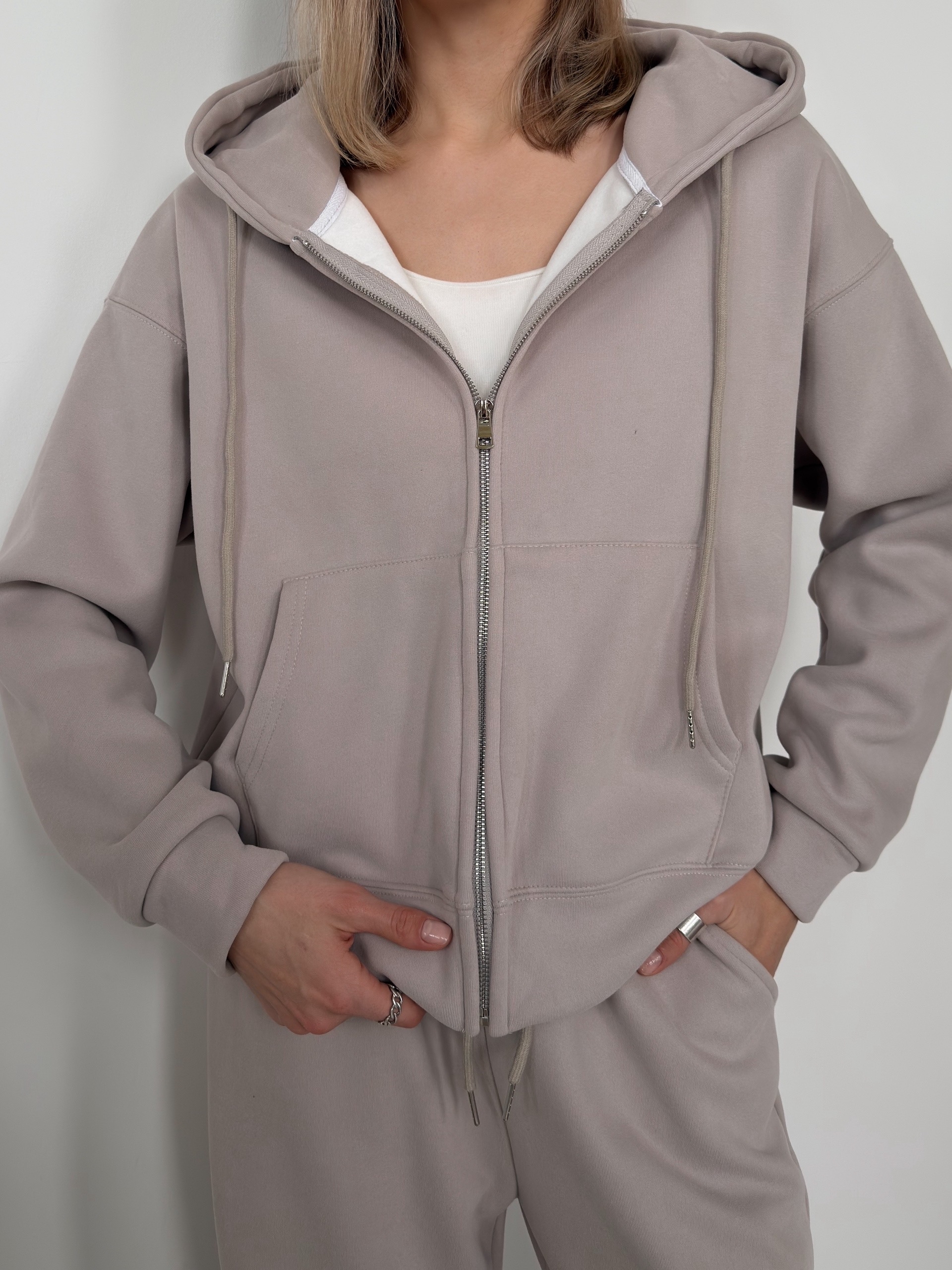 Костюм Korea 6508 худи+джогеры флис