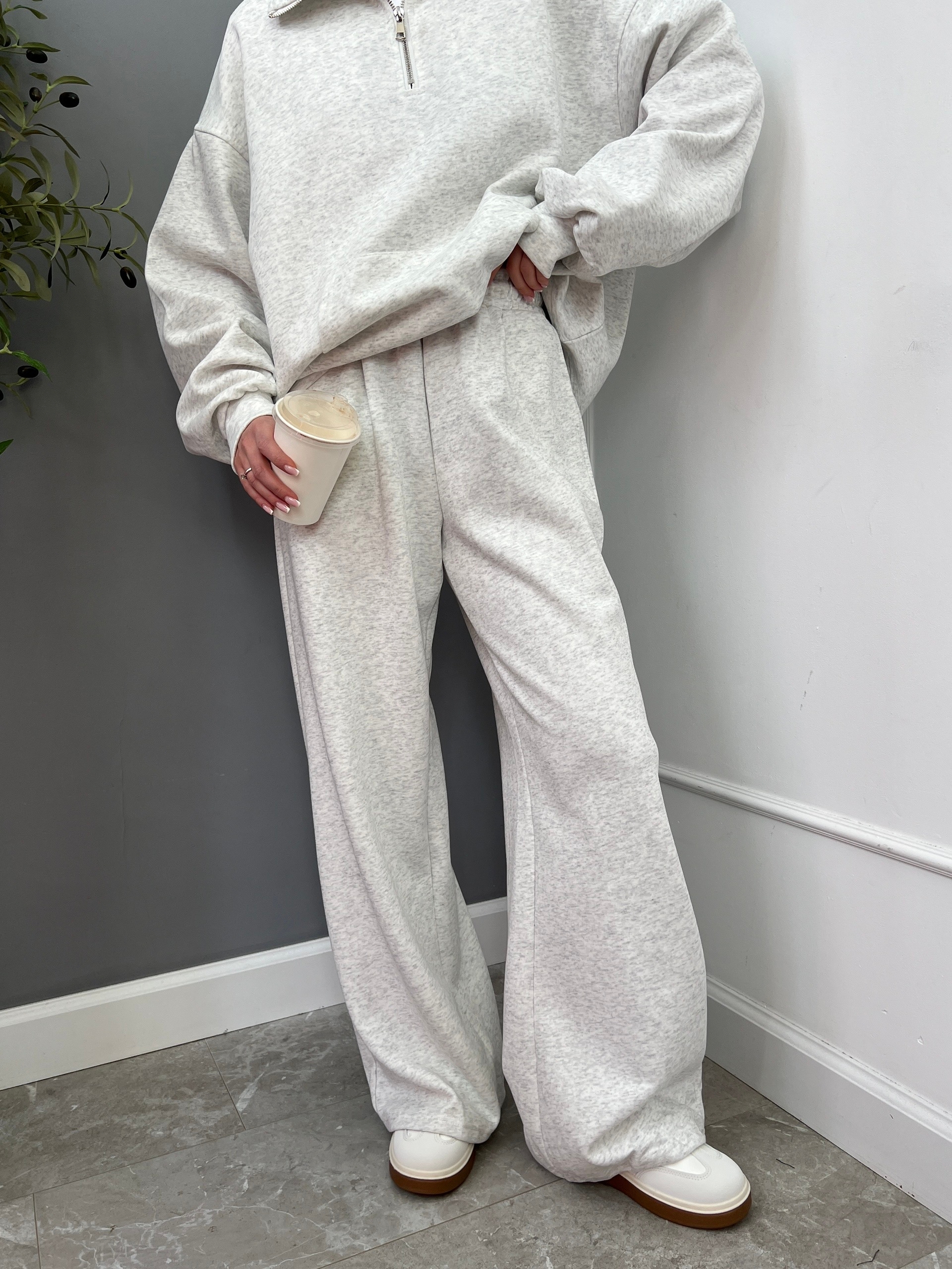 Костюм W9452 свитшот на замке+джоггеры