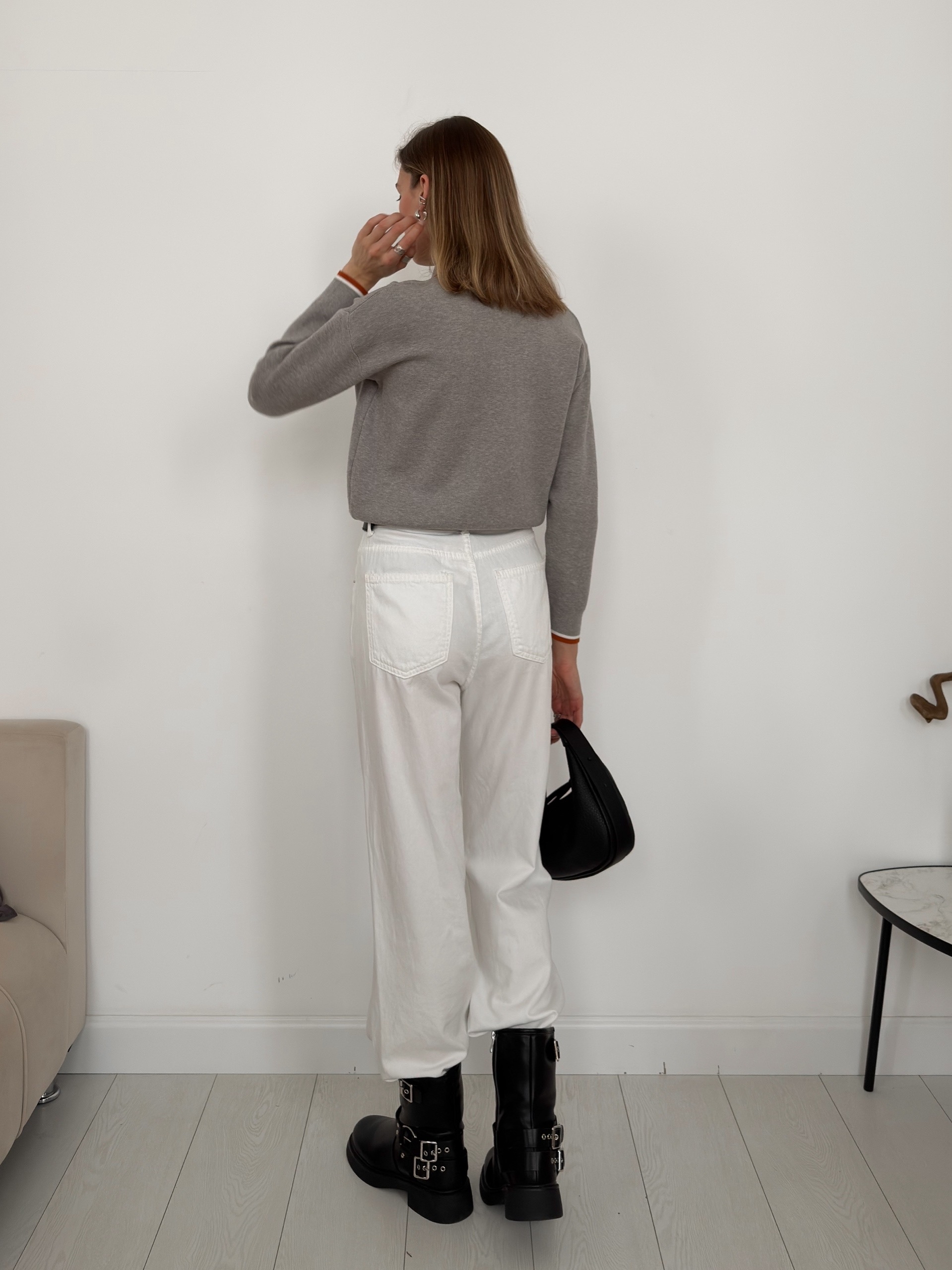 Джемпер Korea S2628 поло золотые пуговки