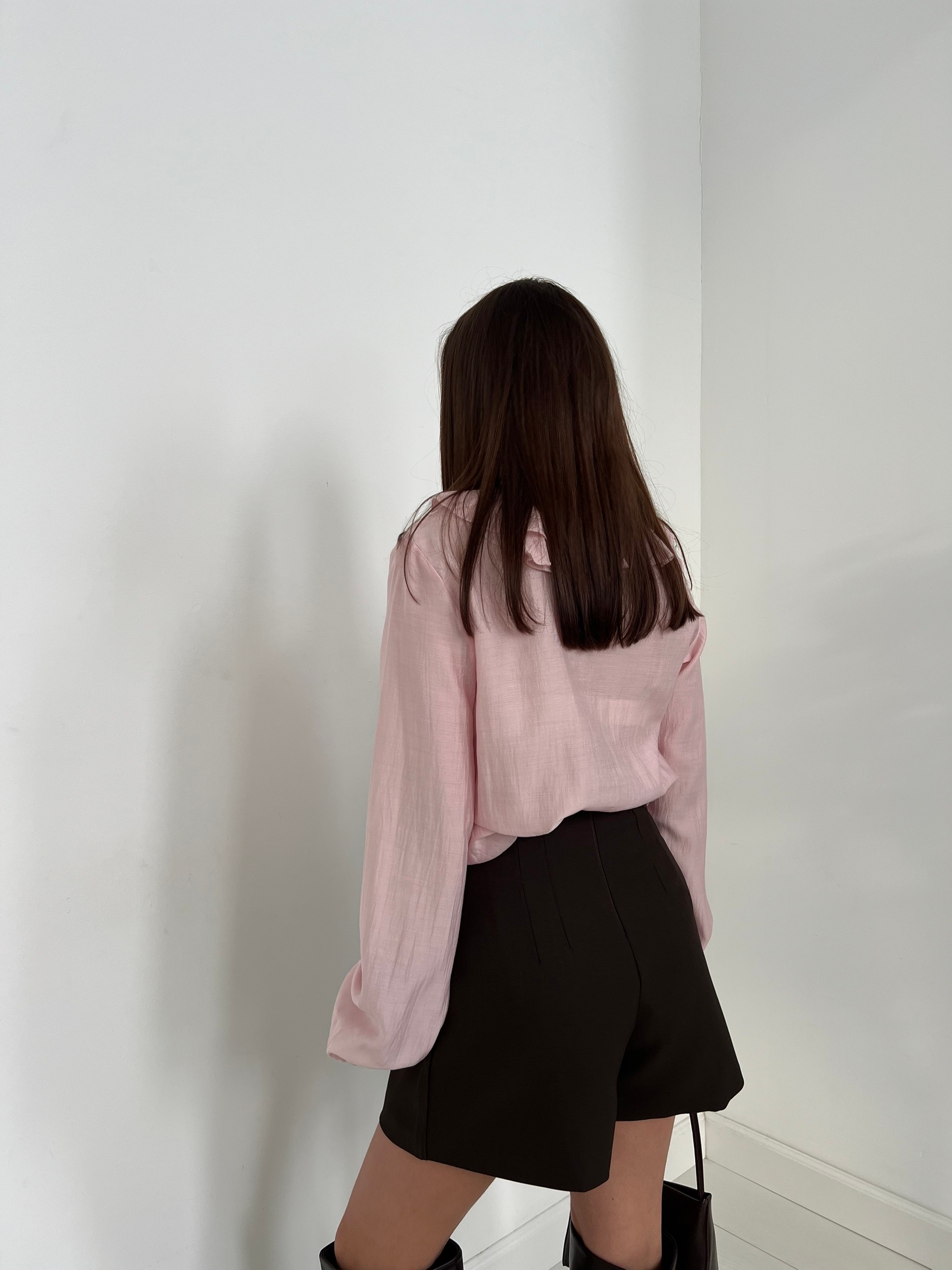 Блуза Miss diva 2679 рюши атлас