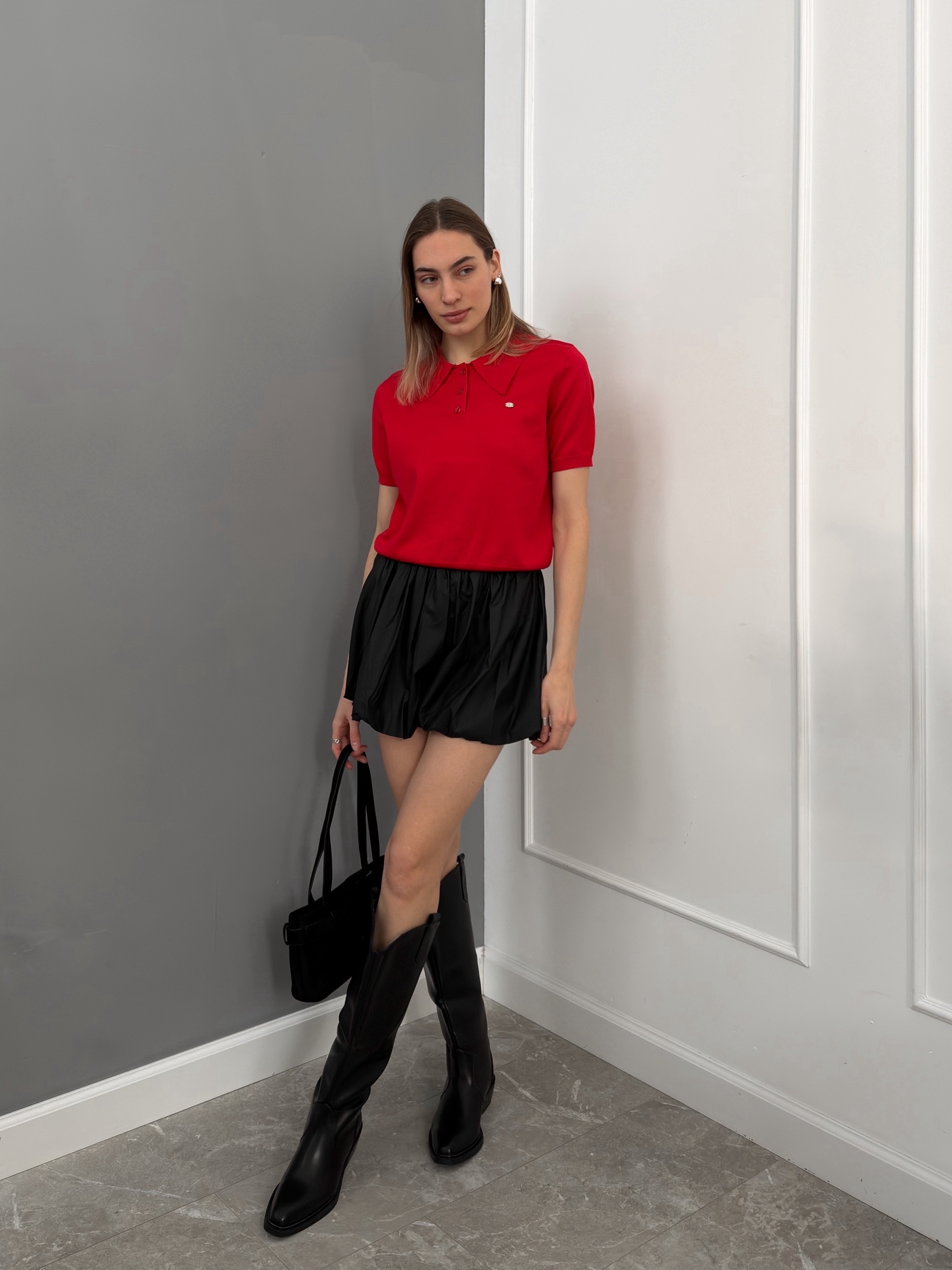 Поло W337 с коротким рукавом