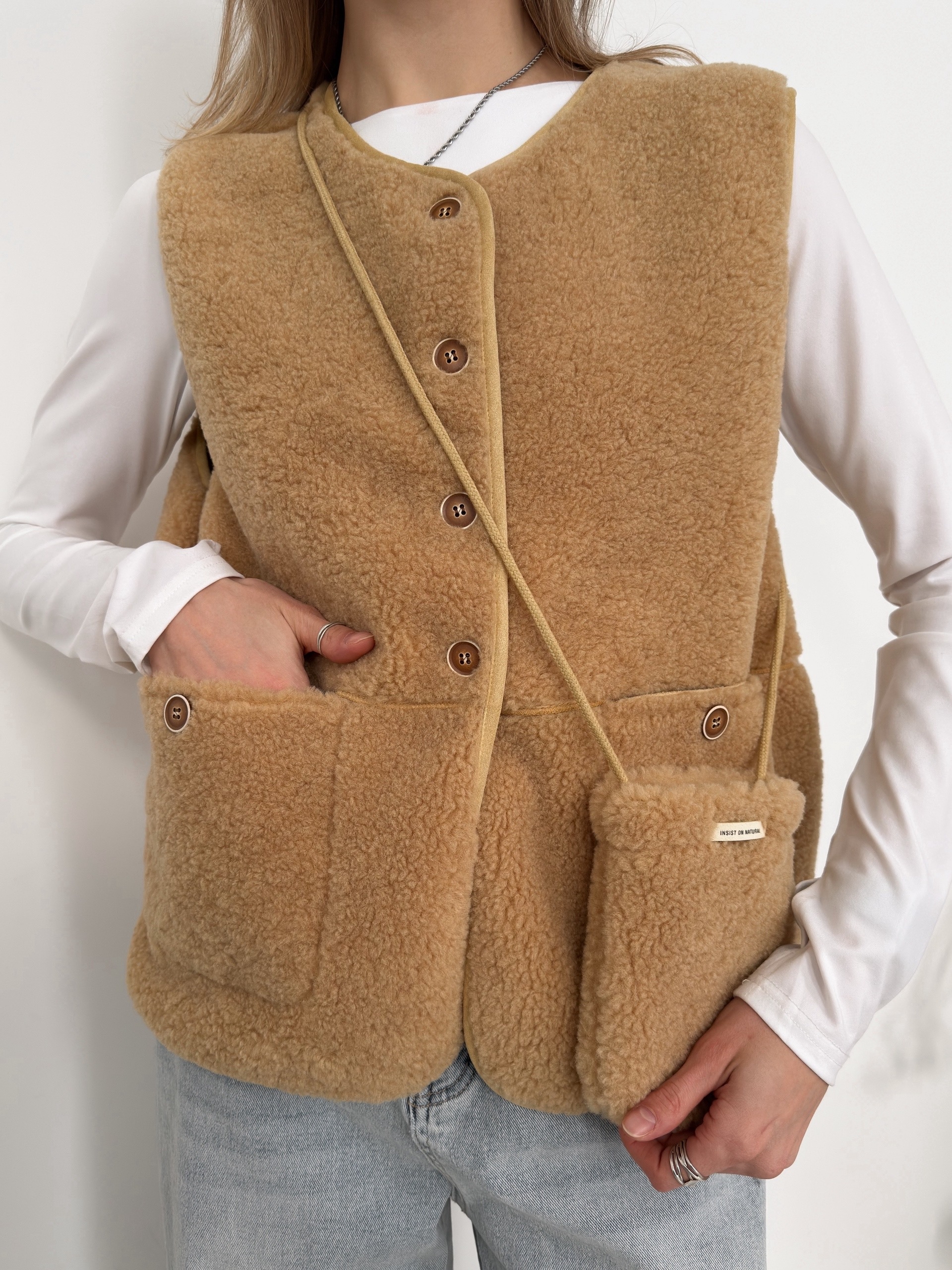 Жилетка B Slow 6064 мягкая+ сумочка