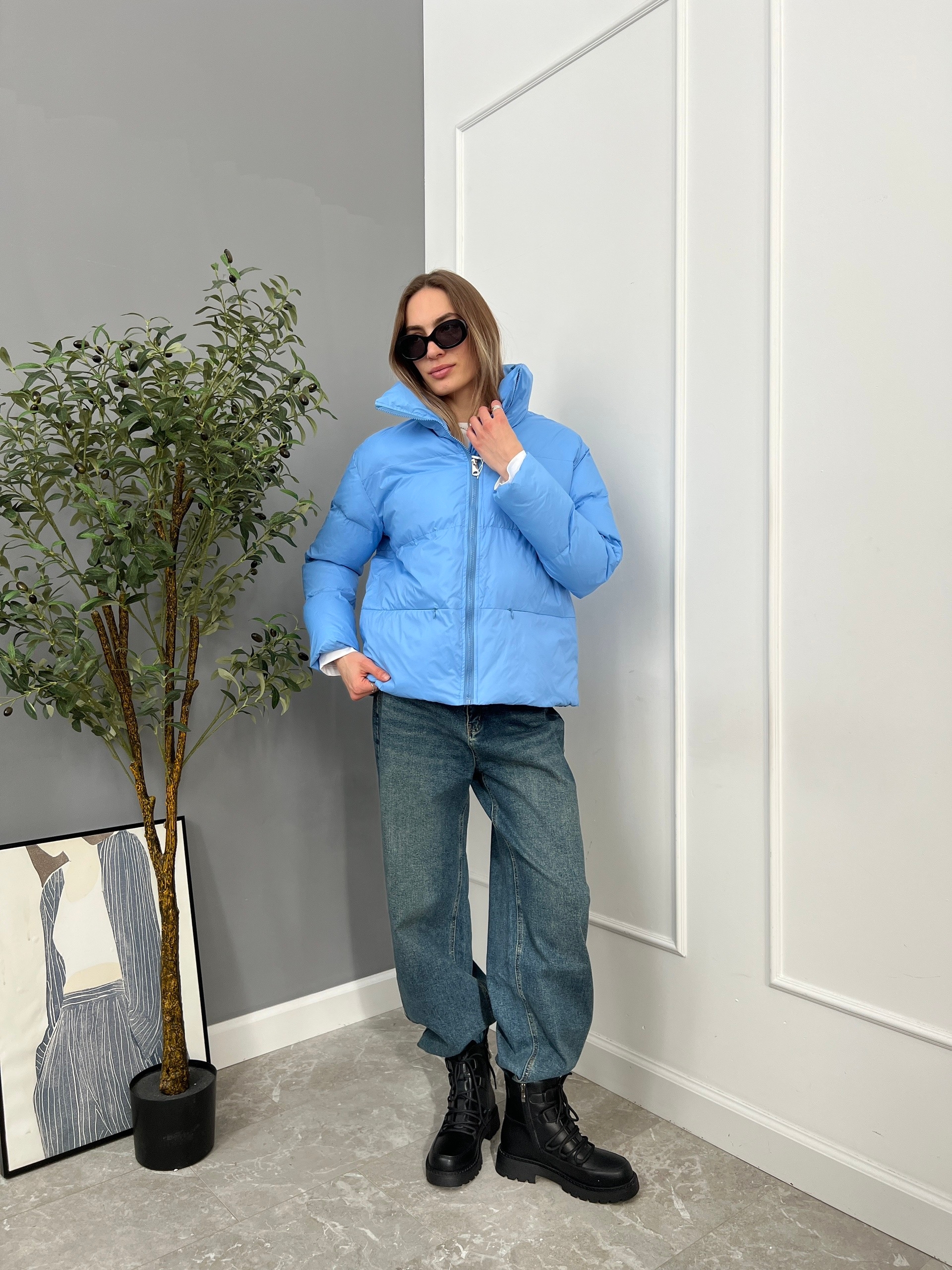 Куртка W 5952 высокий ворот