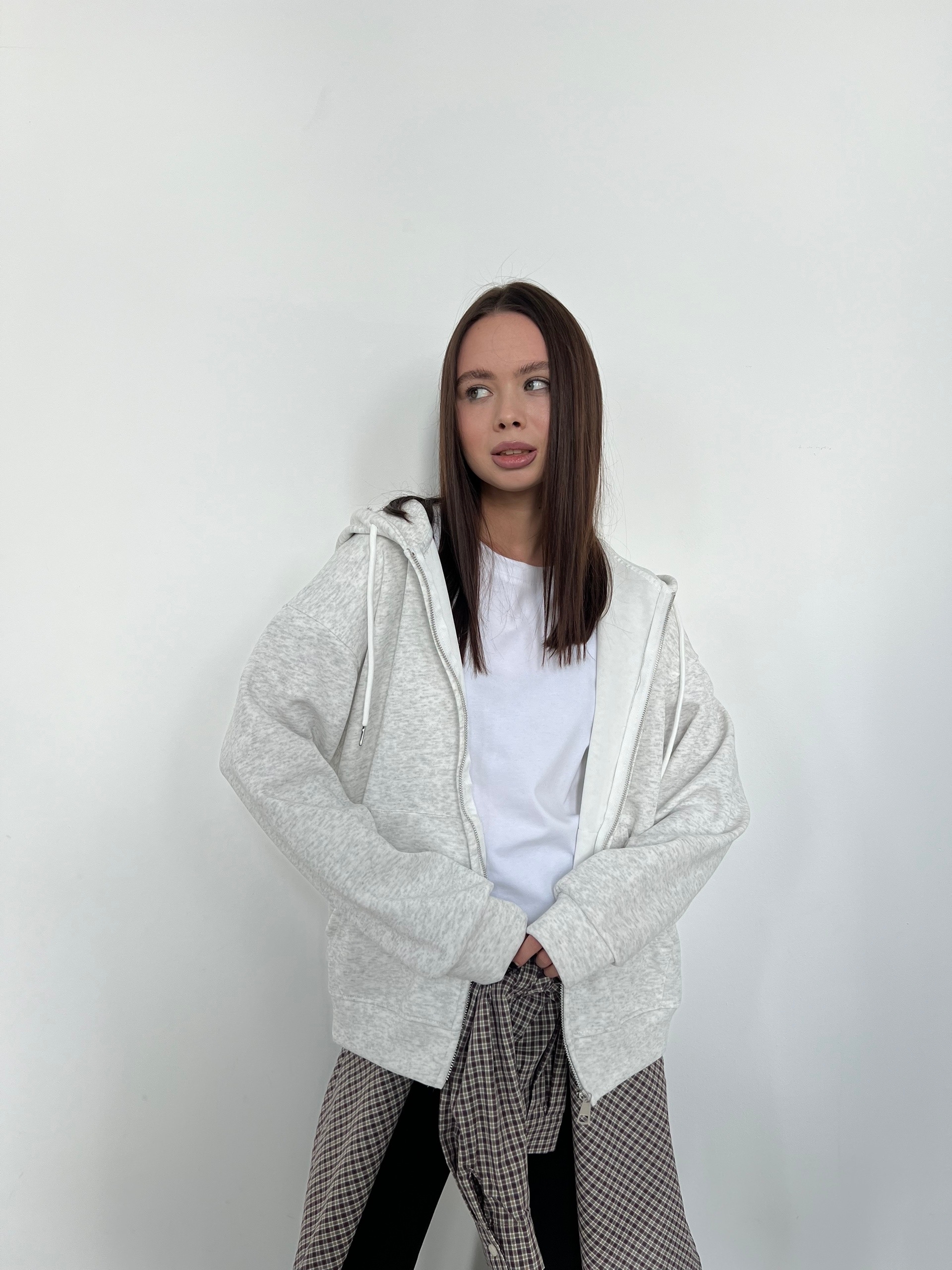 Худи Korea 25001 однотон