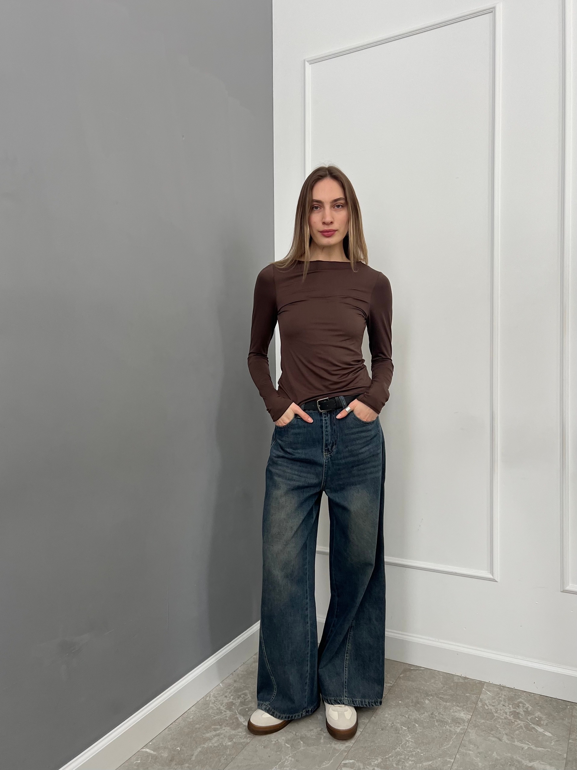 Джинсы YJY 9632-1 строчка потертости