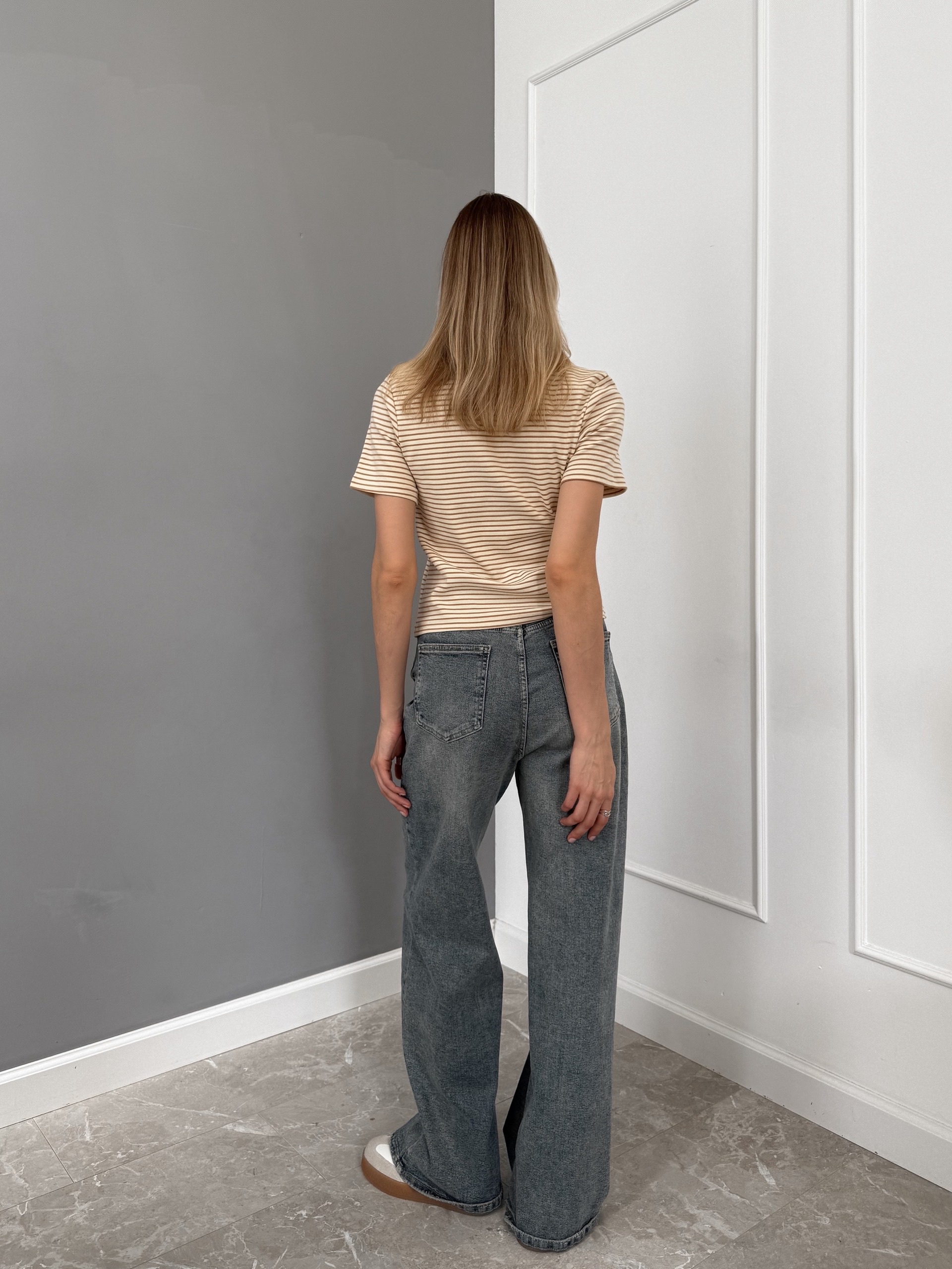 Футболка полоска 2800 fashion