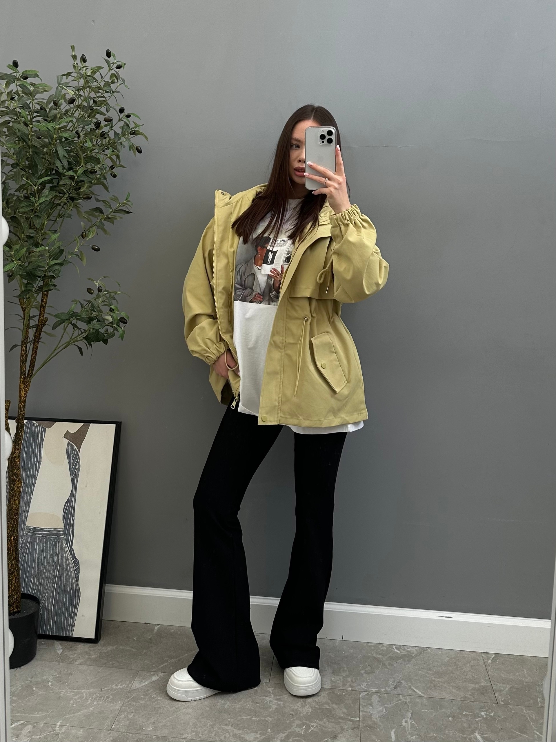 Ветровка YMYG K938 кулиска на талии