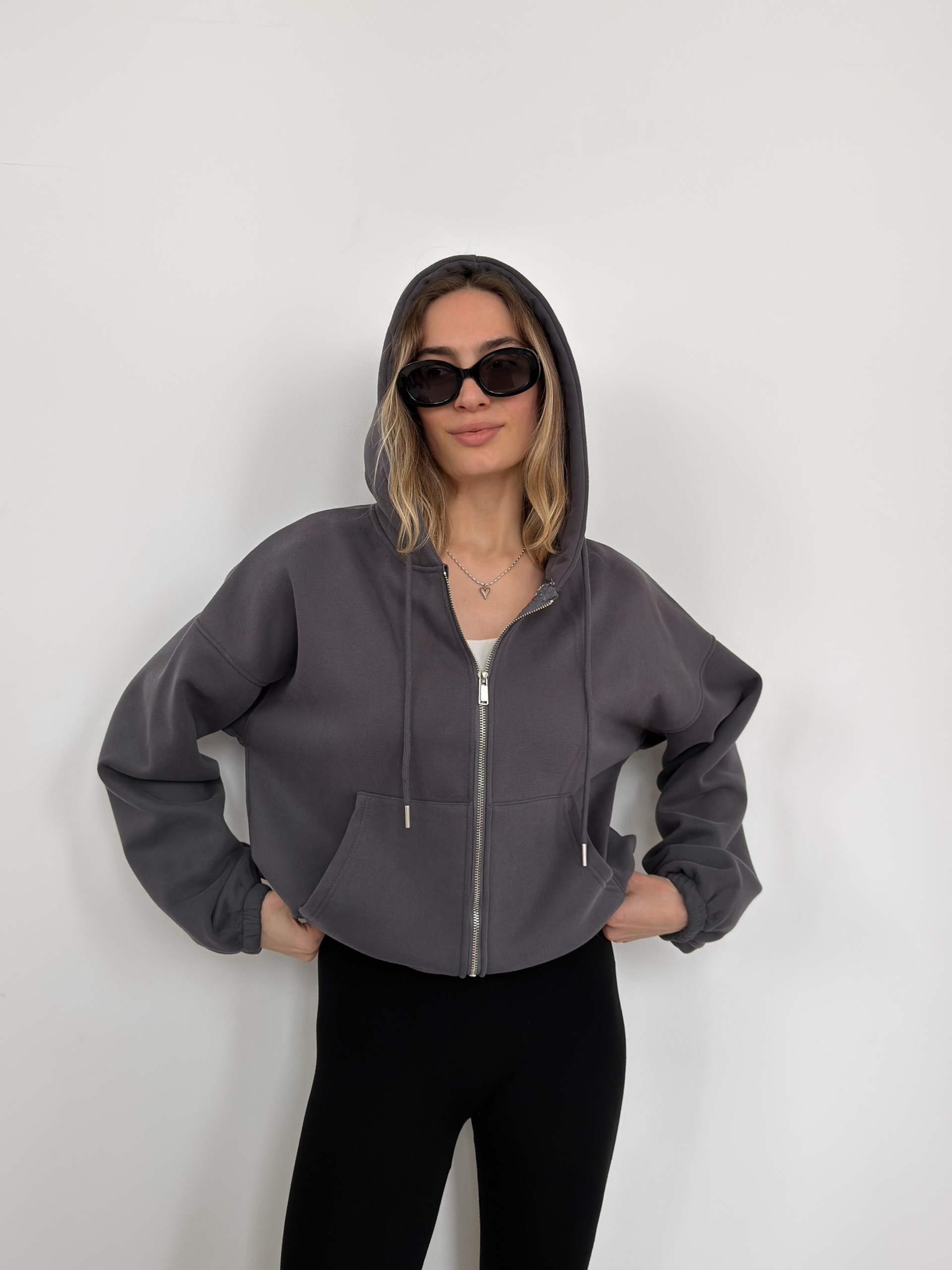 Худи Korea 1209  флис затяжка