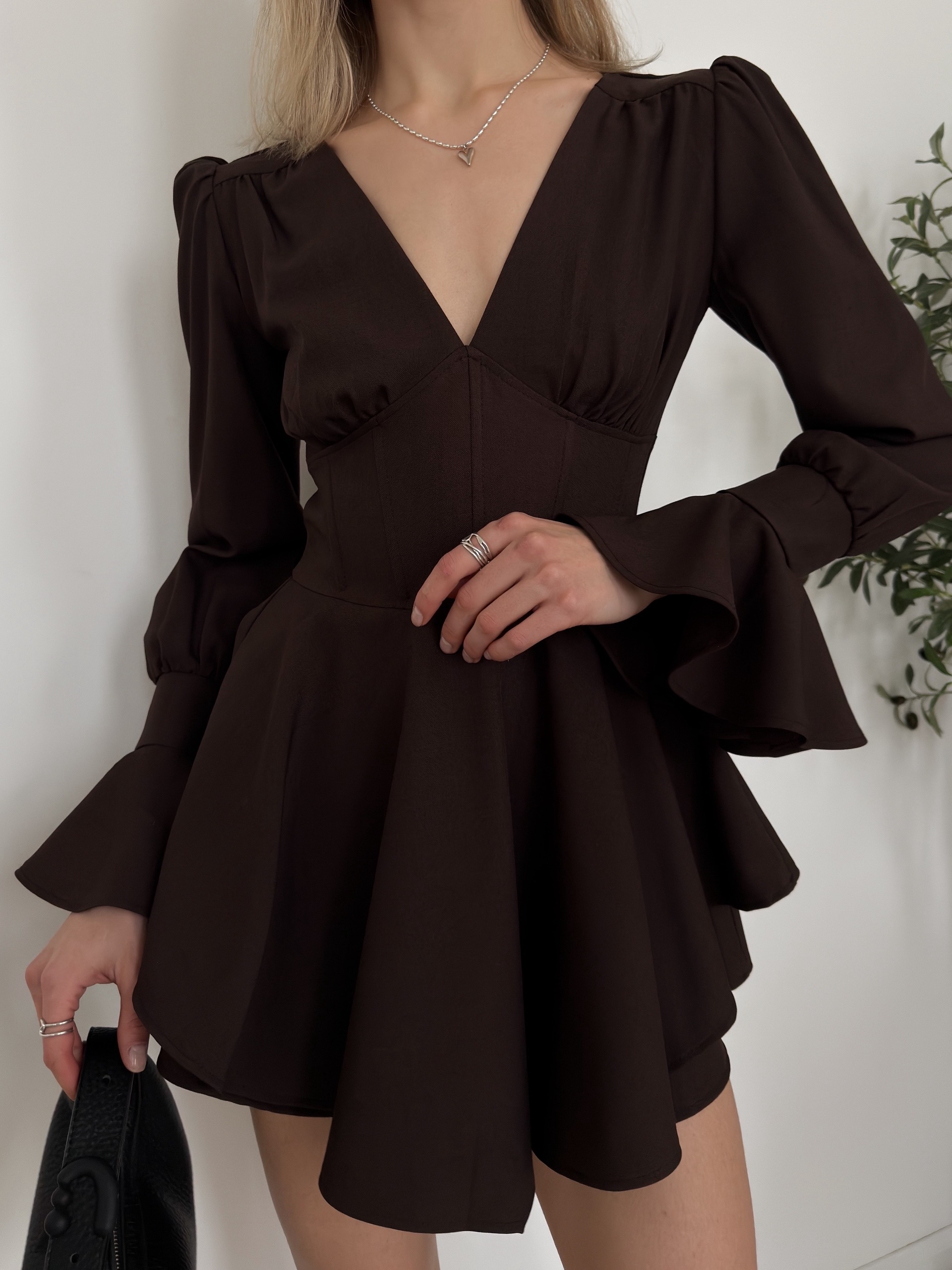 Платье-комбинезон Perfemme пуговки на рукавах