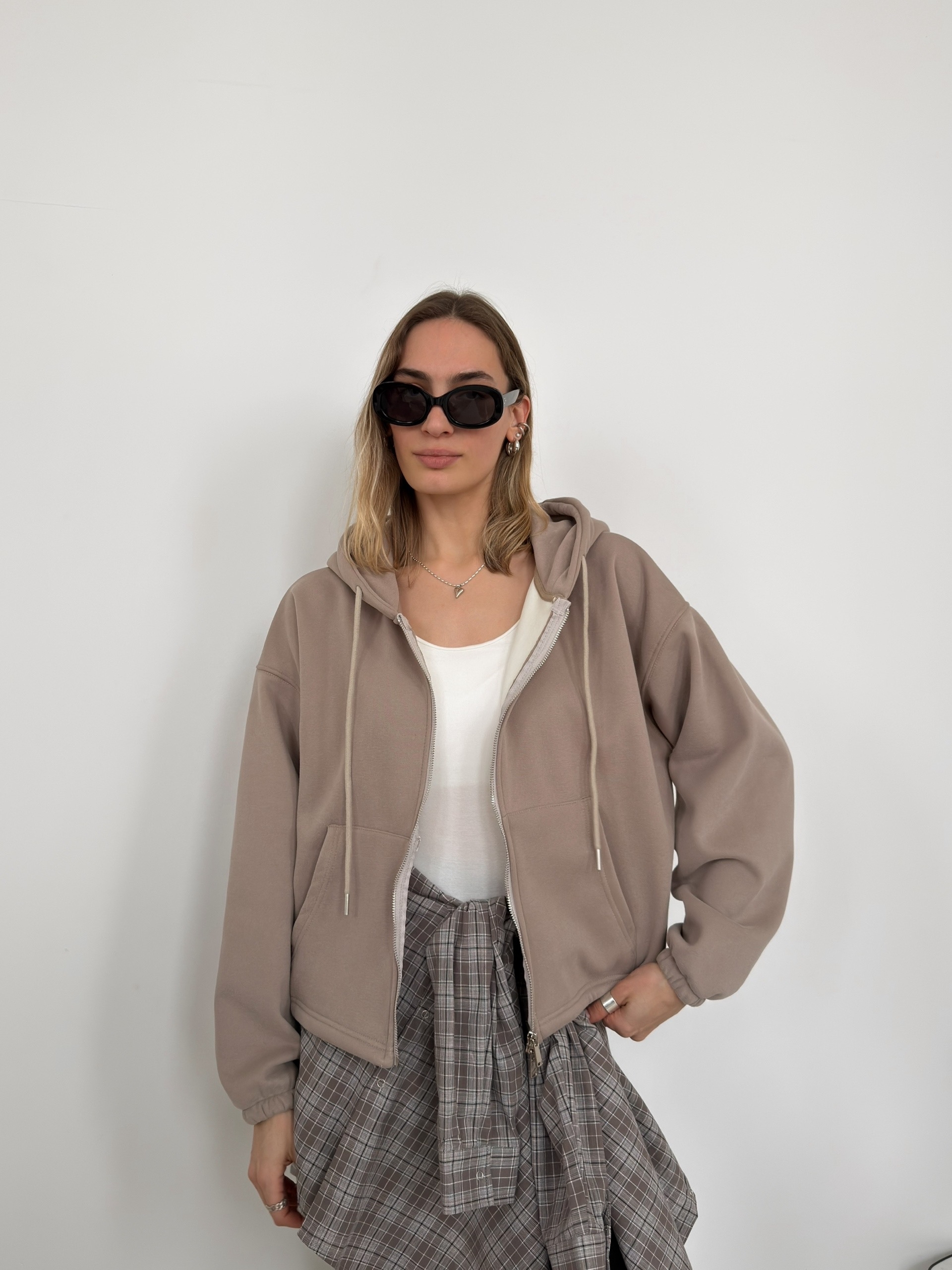 Худи Korea 1209  флис затяжка