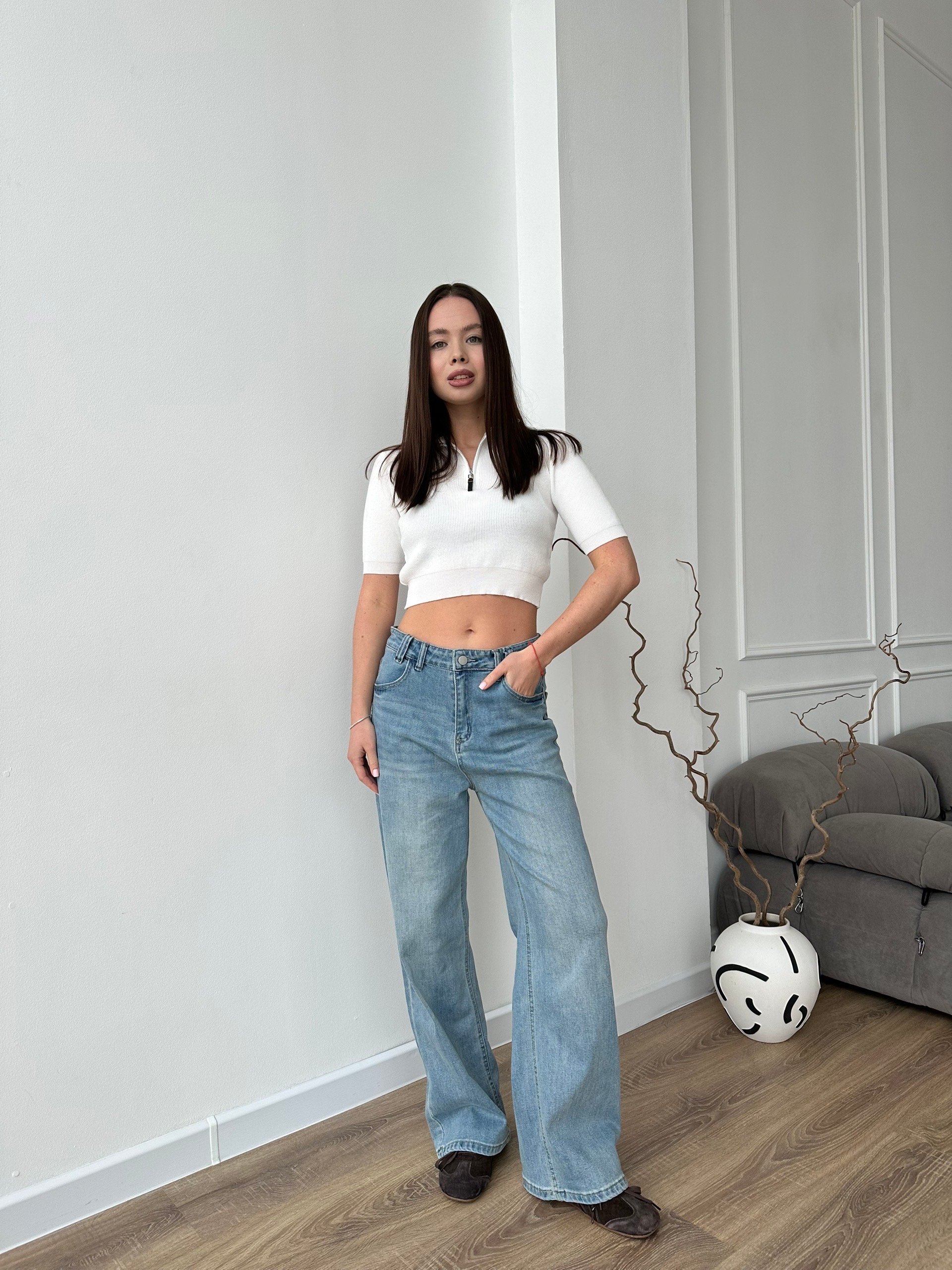 Джинсы YJY 9650  прямые