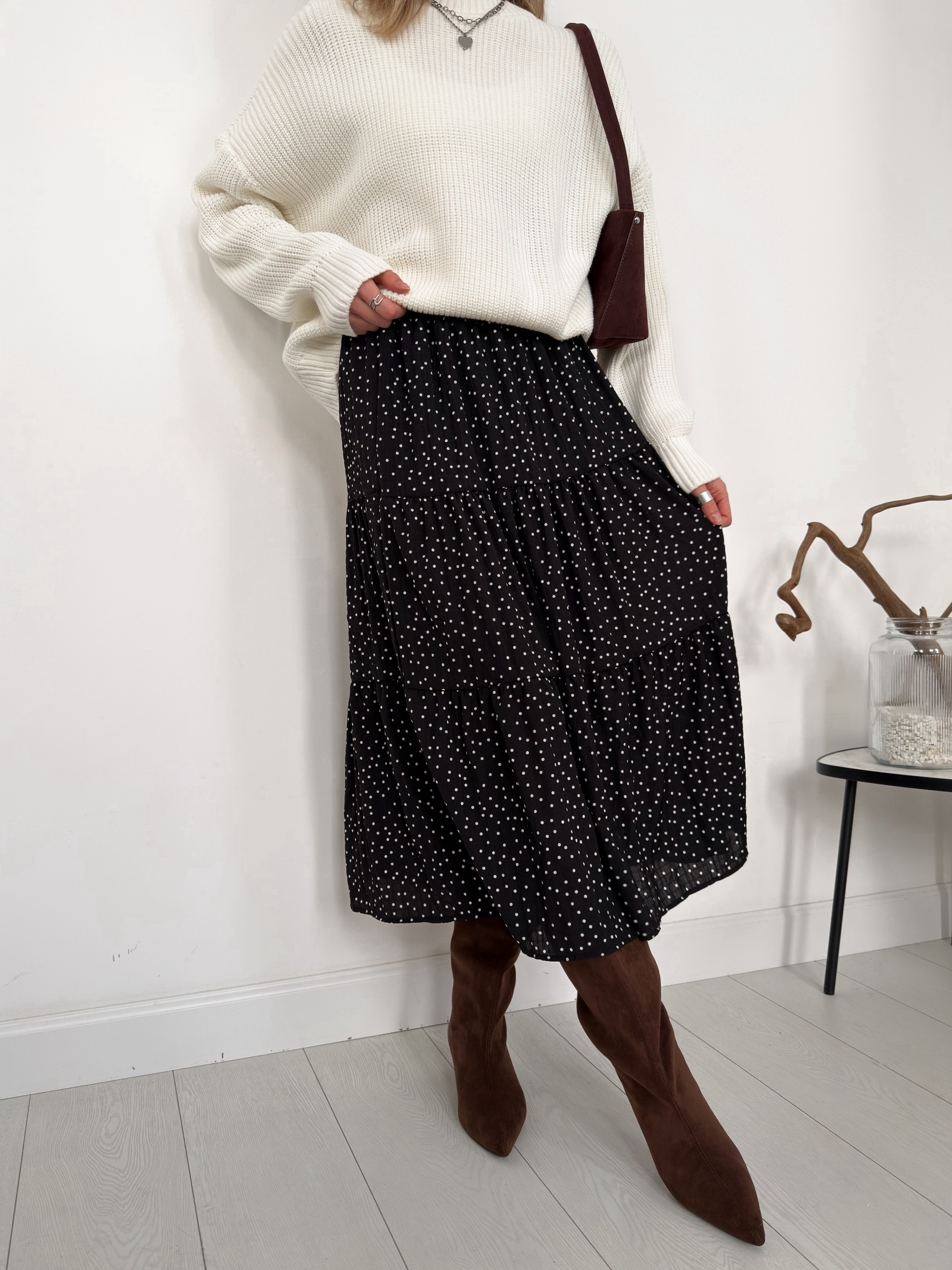 Юбка А42-1 в горошек