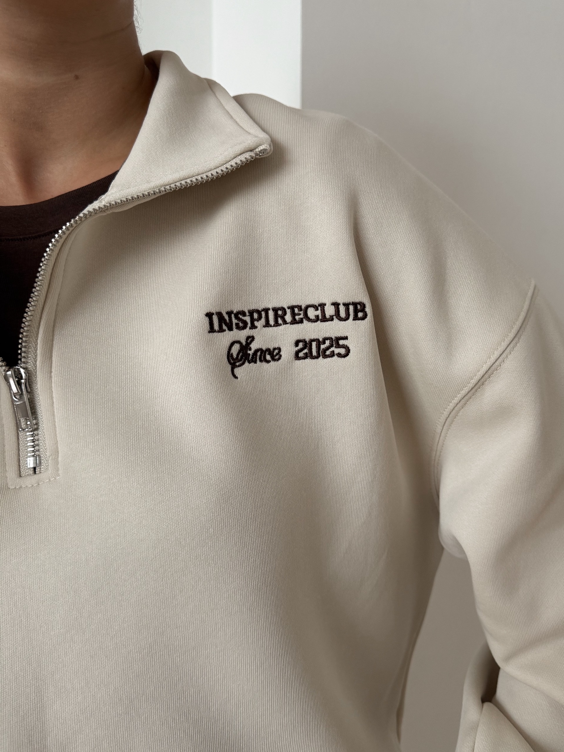 Костюм Inspireclub 25829 свитшот на замке кюлоты